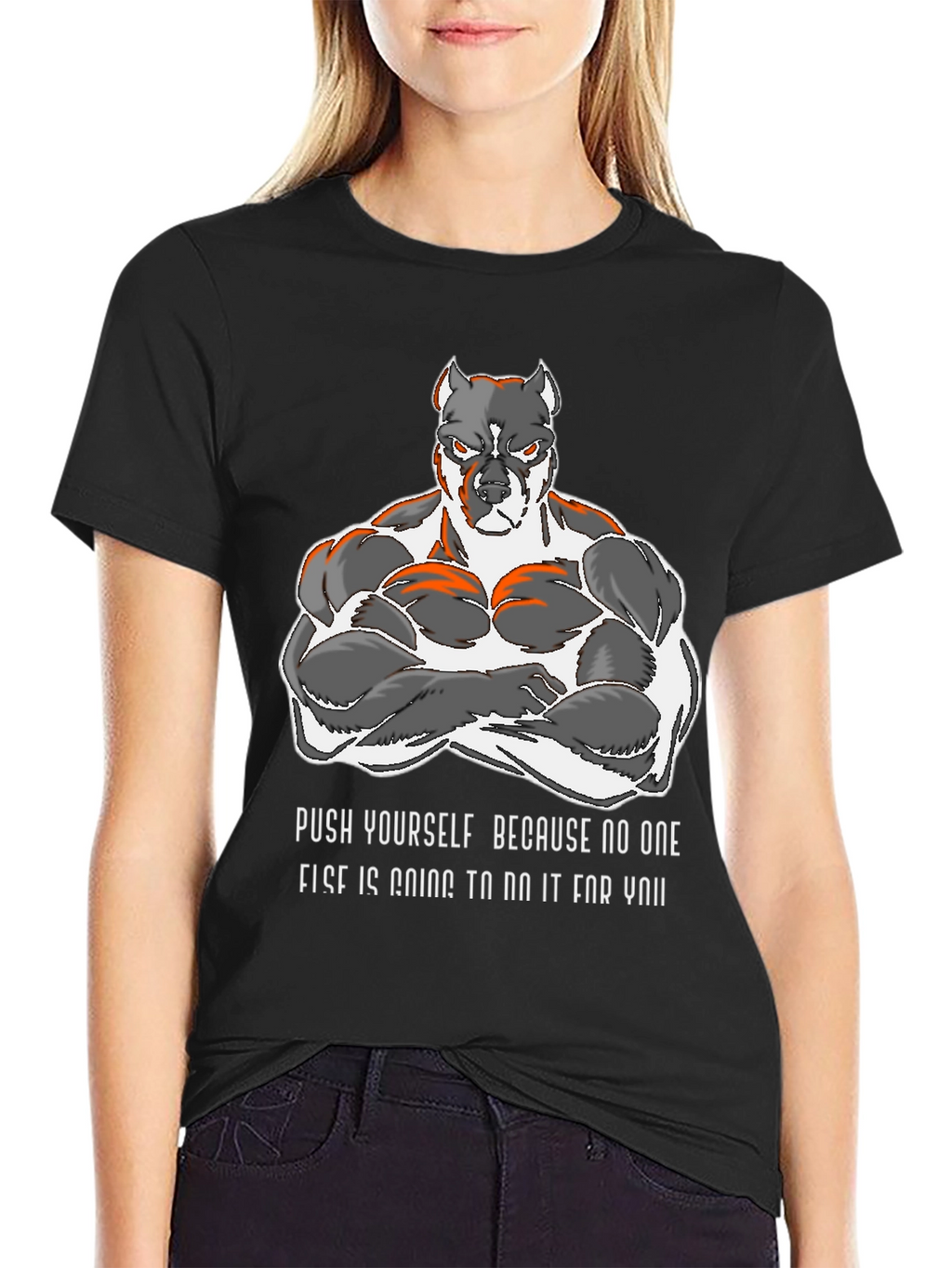 Motivational Pitbull Gym T-Shirt