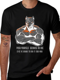 Motivational Pitbull Gym T-Shirt