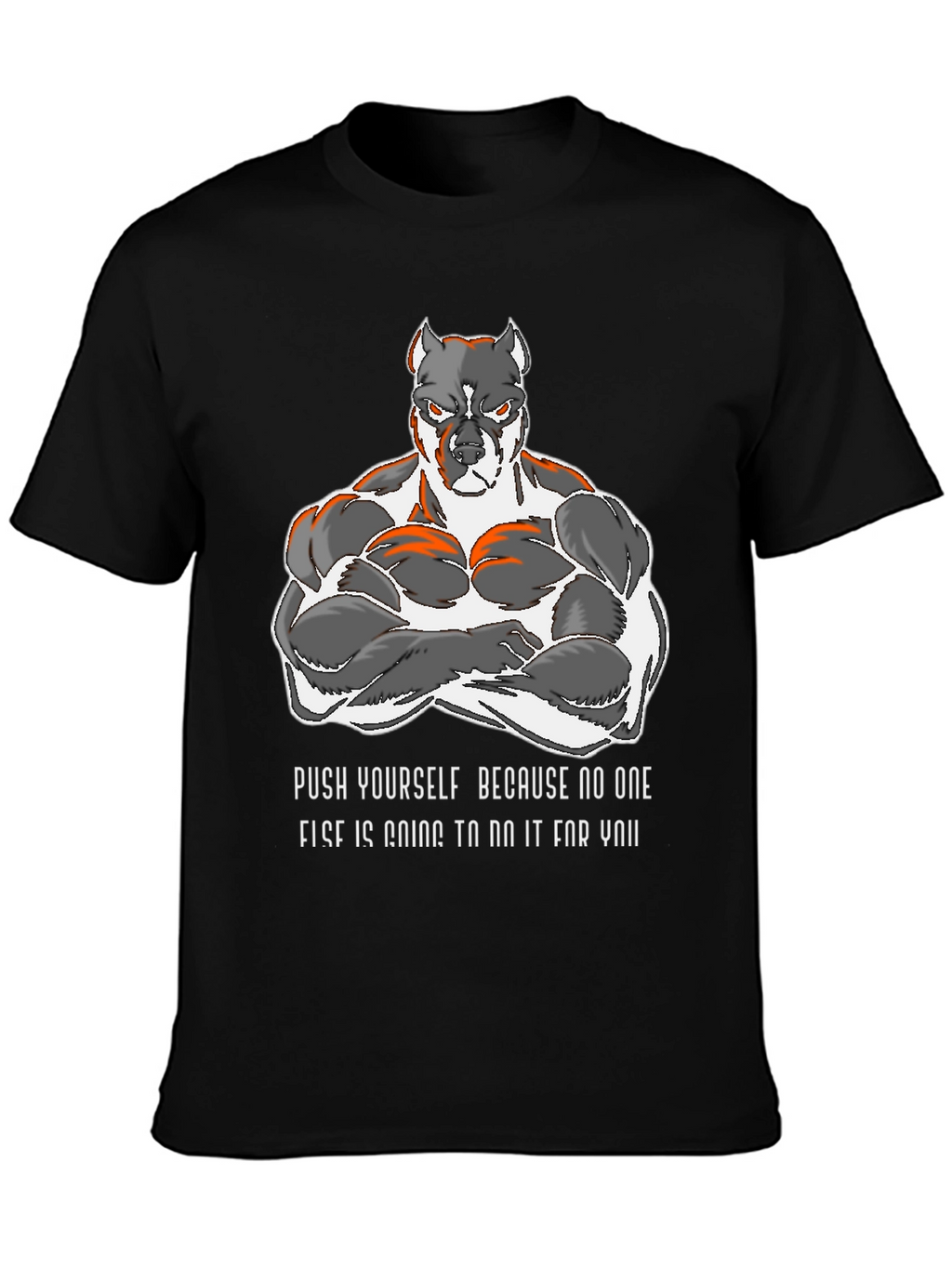 Motivational Pitbull Gym T-Shirt