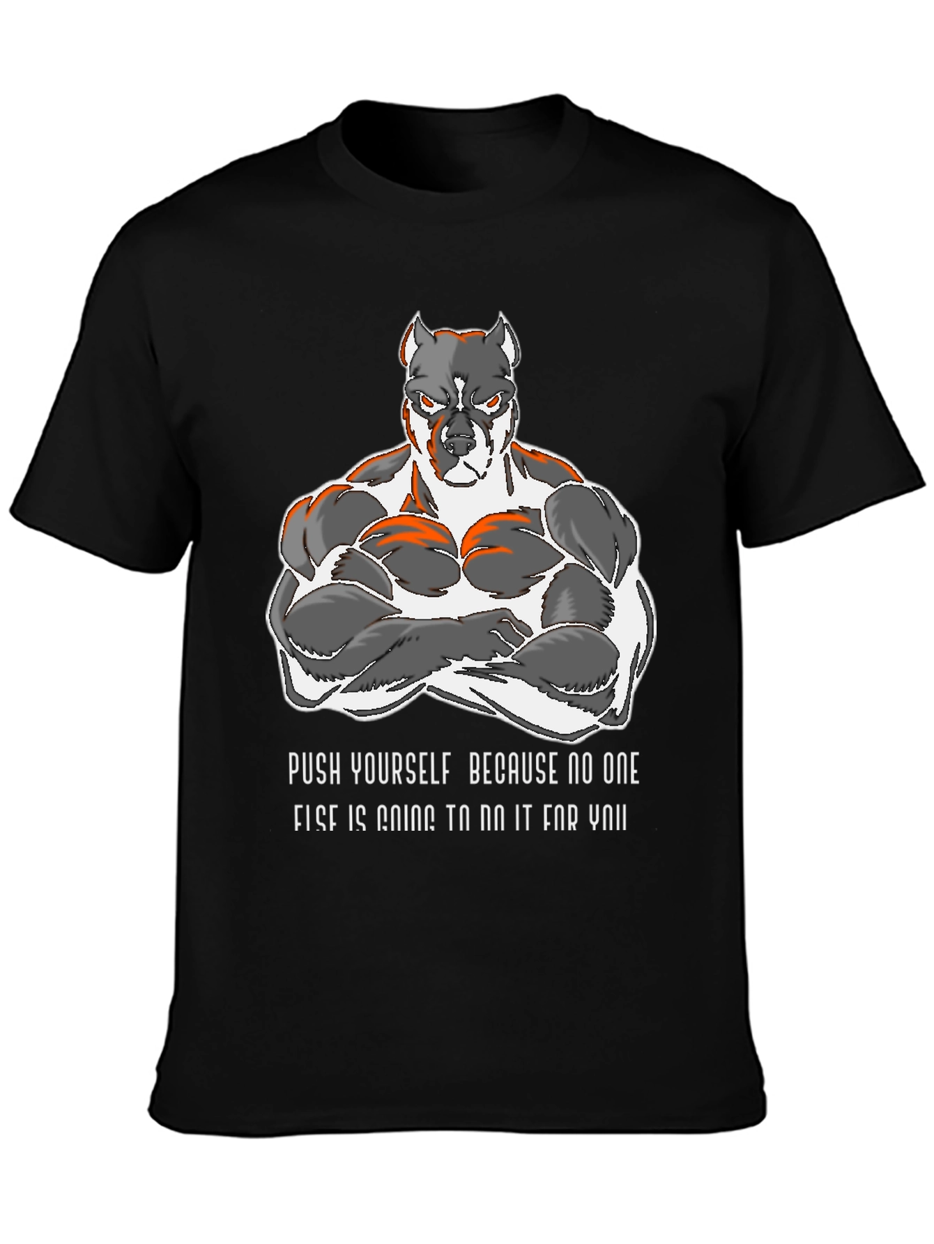 Motivational Pitbull Gym T-Shirt