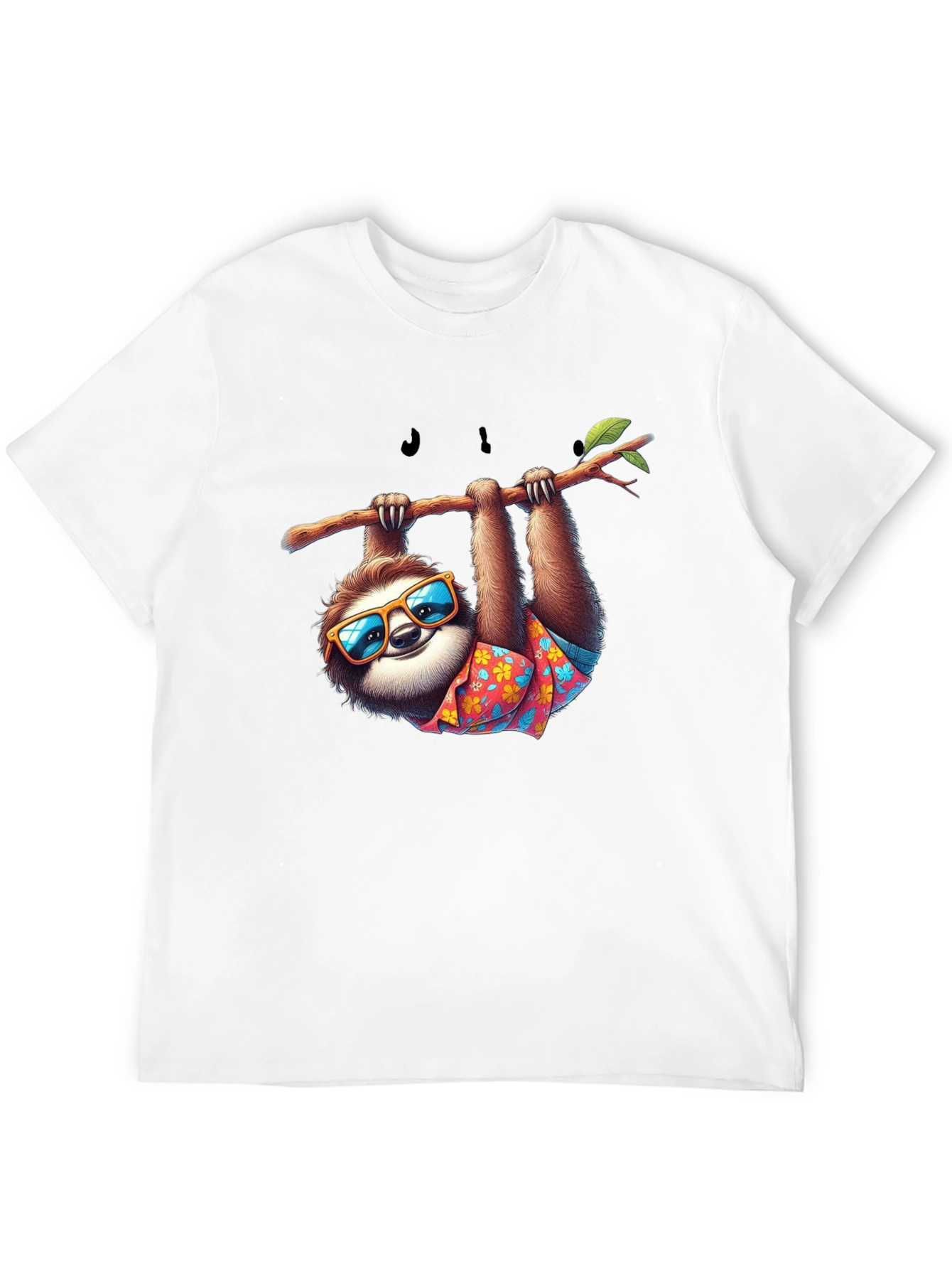 Cool Sloth Graphic T-Shirt - Casual Black Tee