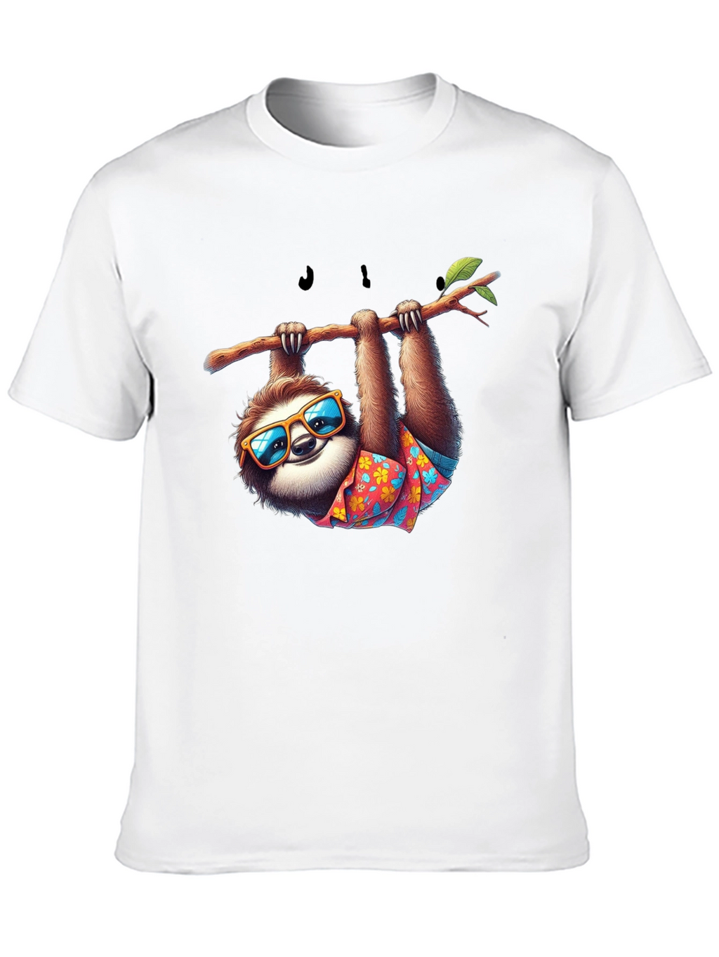 Cool Sloth Graphic T-Shirt - Casual Black Tee