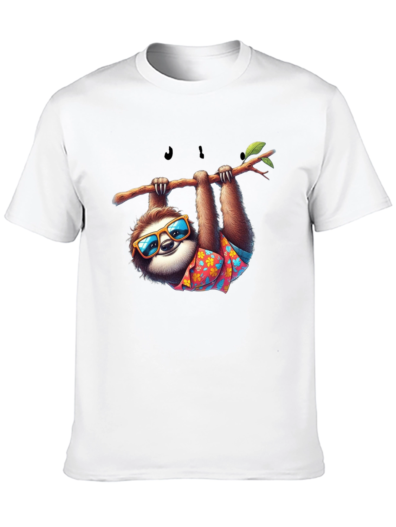 Cool Sloth Graphic T-Shirt - Casual Black Tee