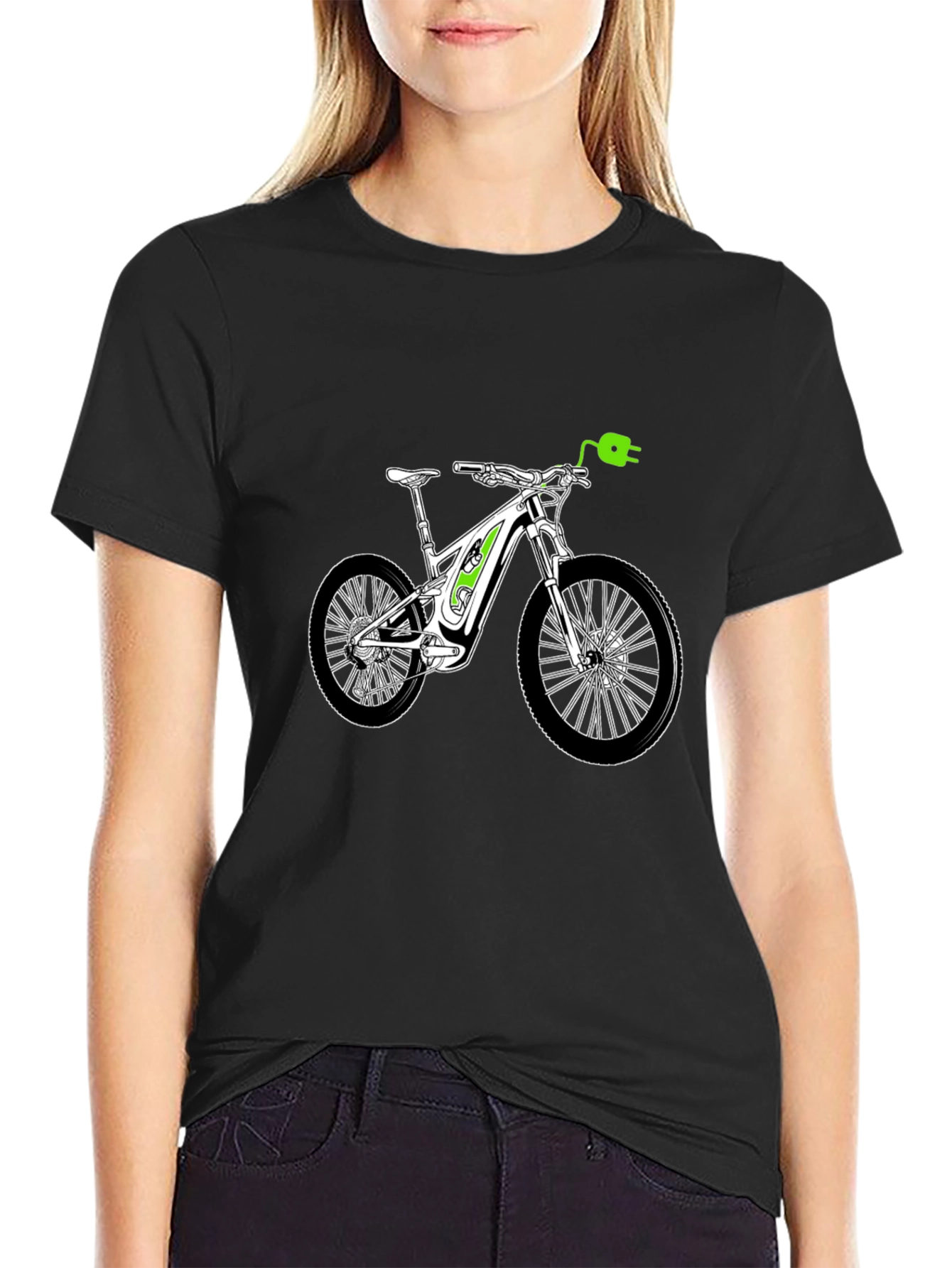 Electric Bike T-Shirt - Ride Green Style