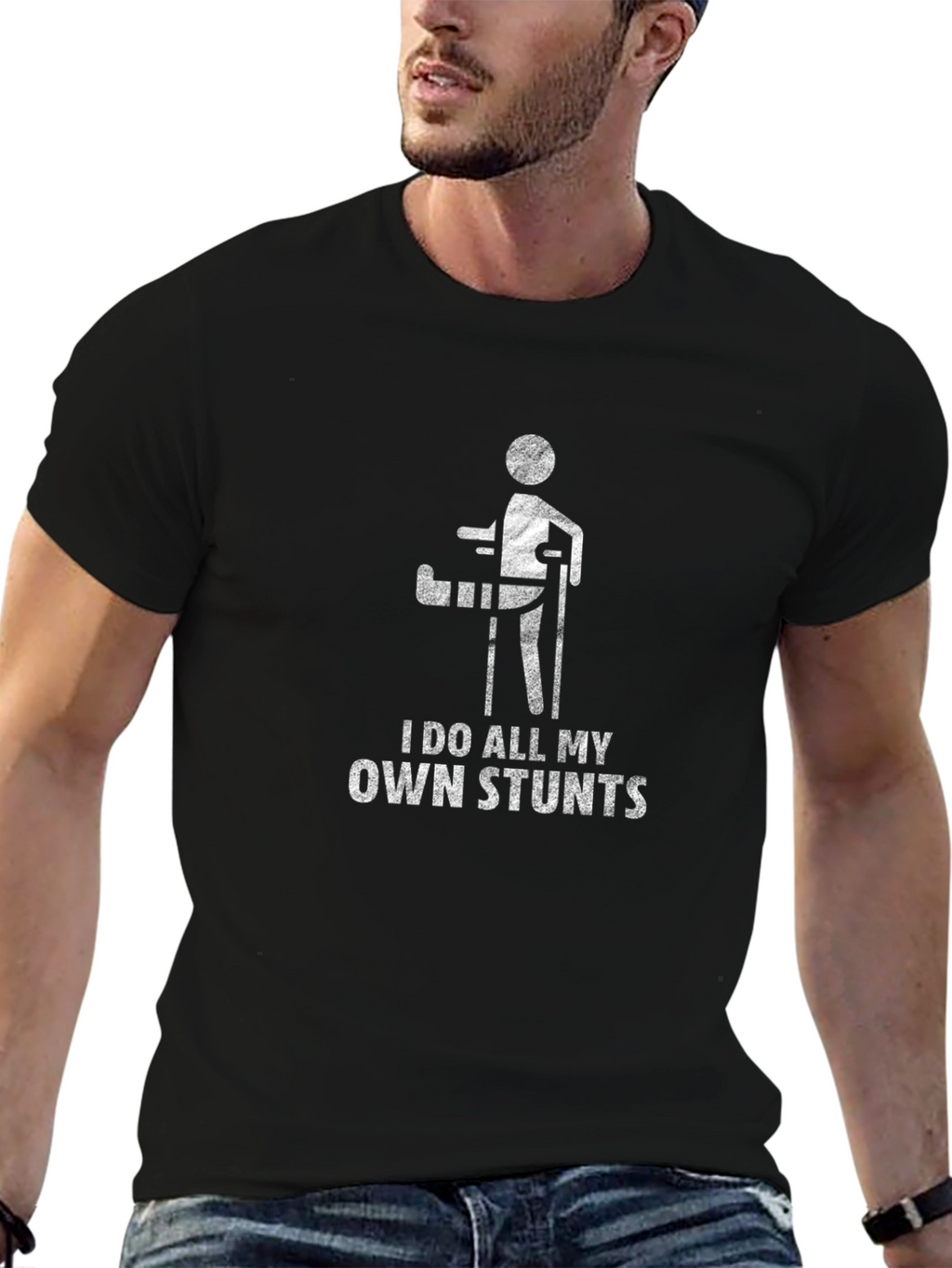 I Do All My Own Stunts Graphic Tee
