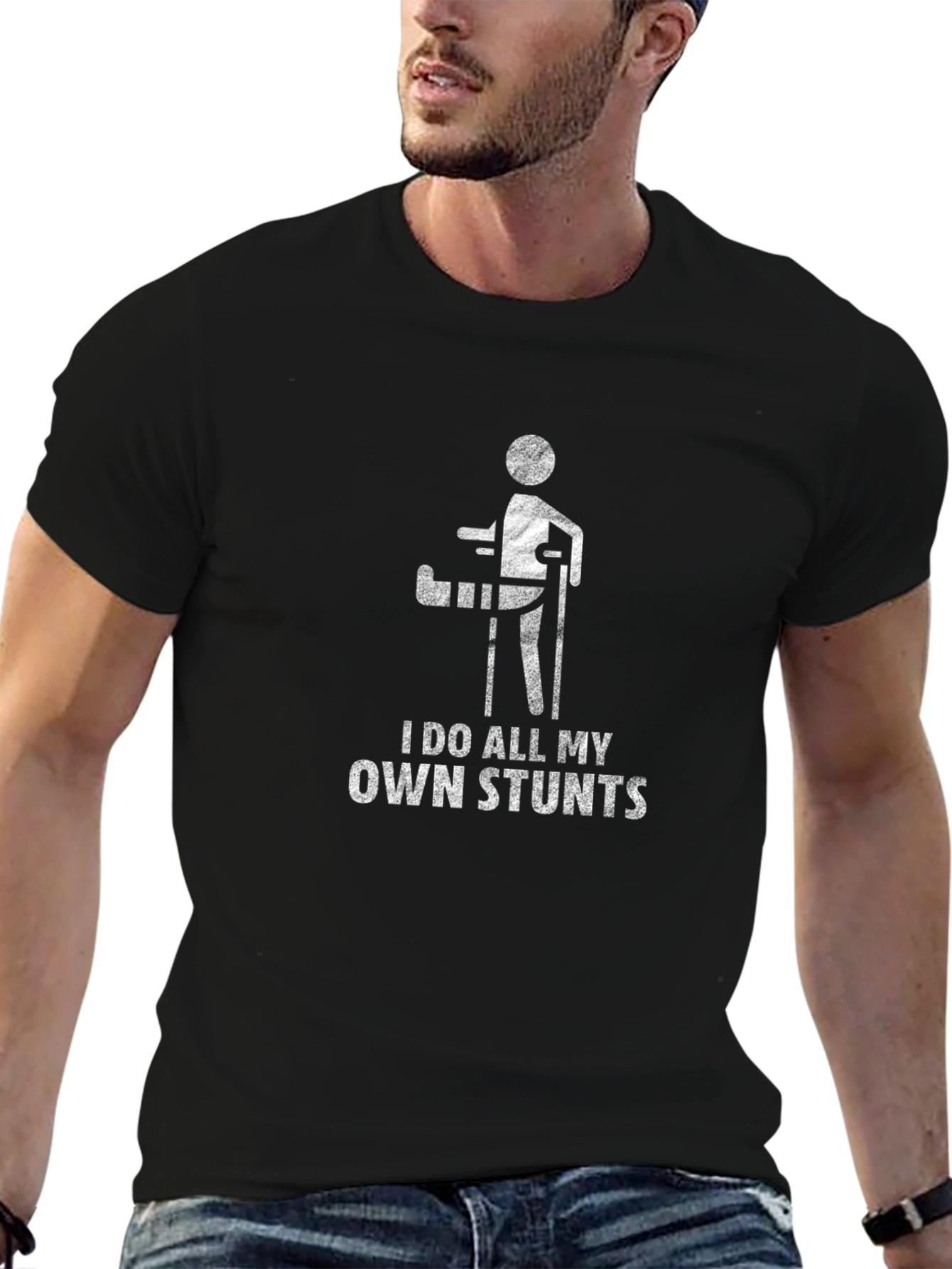 I Do All My Own Stunts Graphic Tee