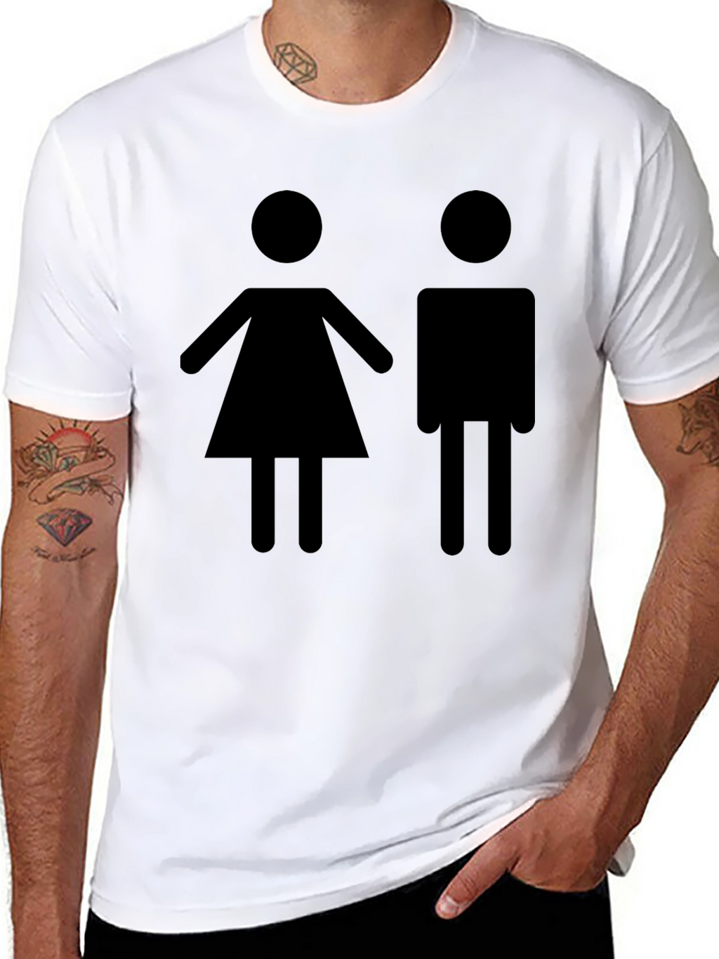 Gender Symbol T-Shirt - Unisex Crew Neck
