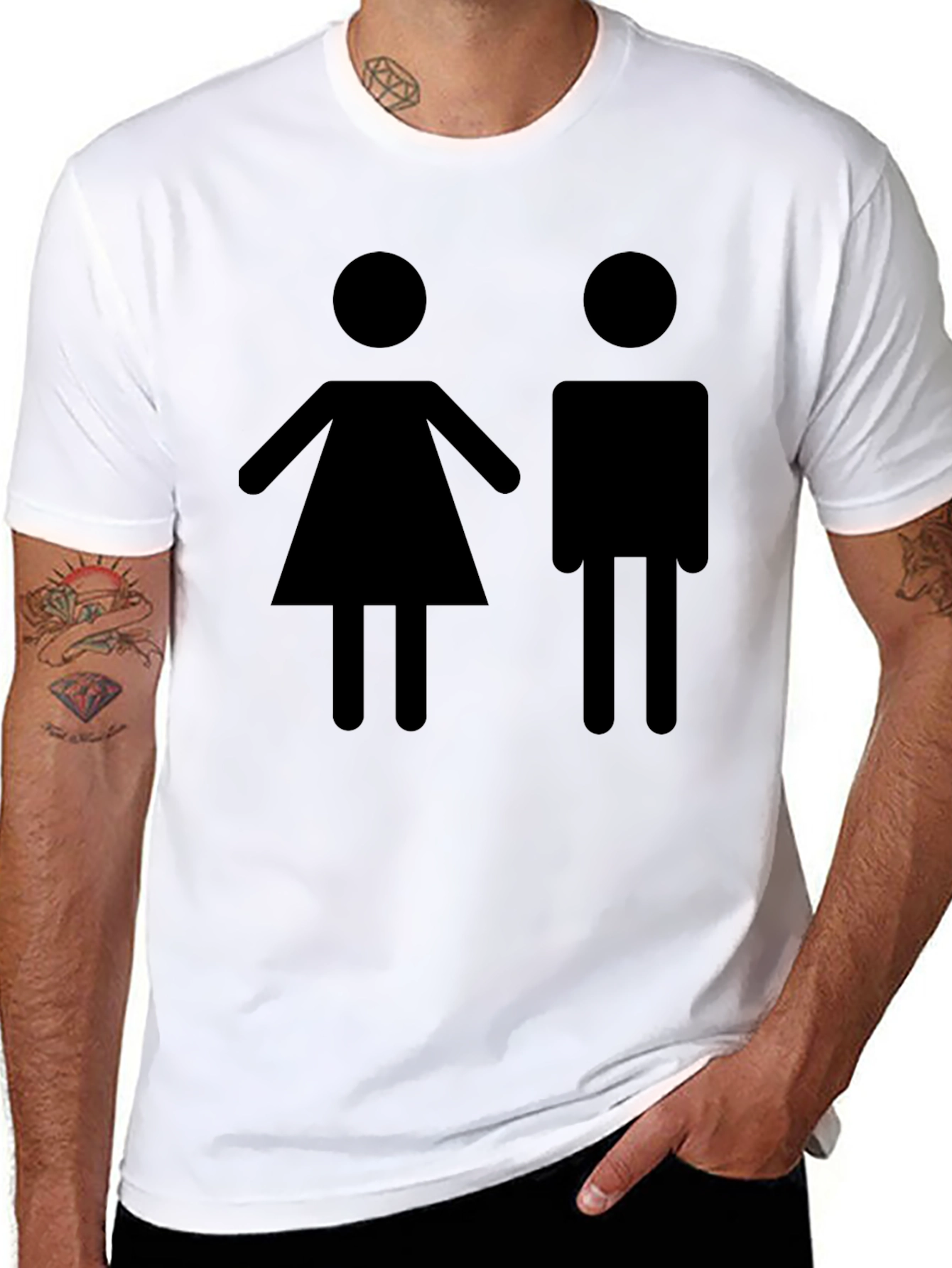 Gender Symbol T-Shirt - Unisex Crew Neck