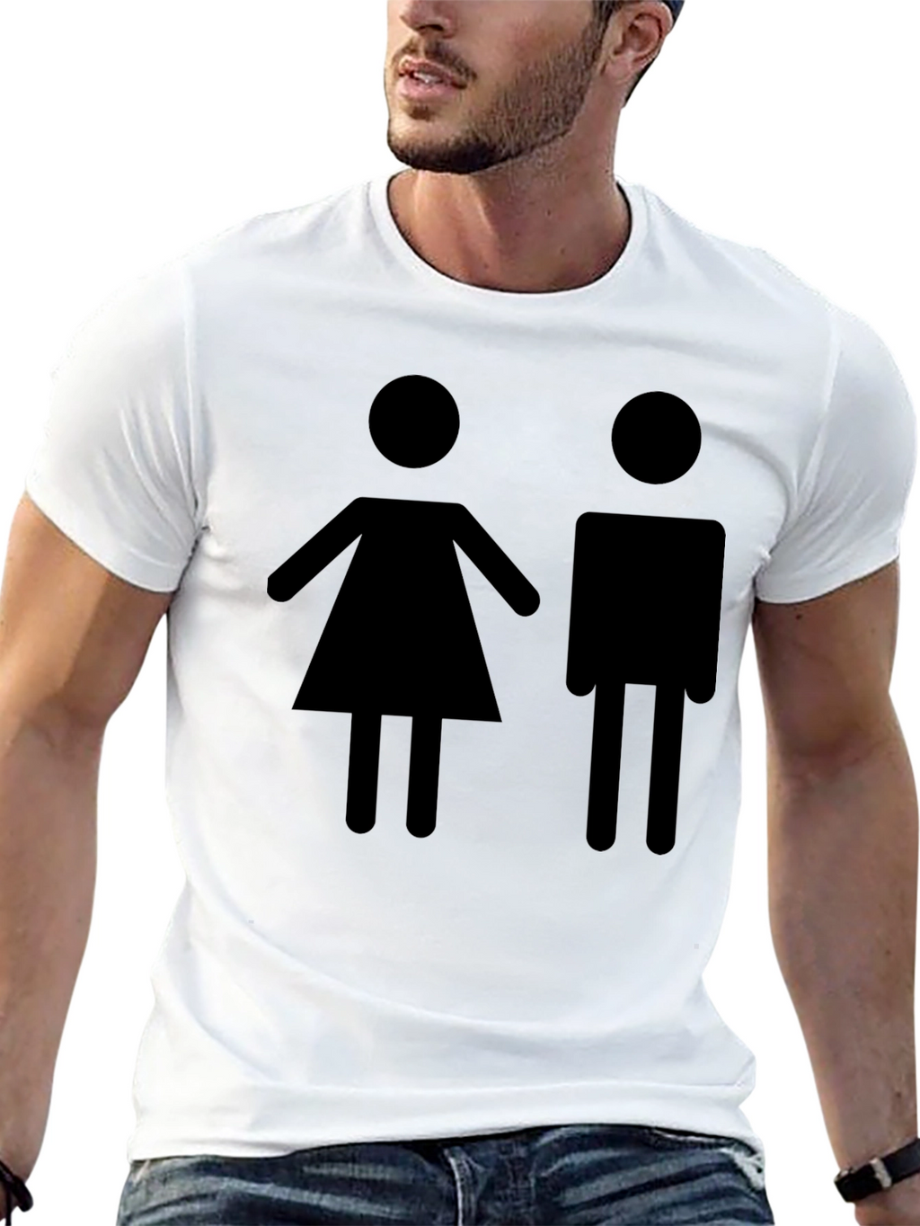 Gender Symbol T-Shirt - Unisex Crew Neck