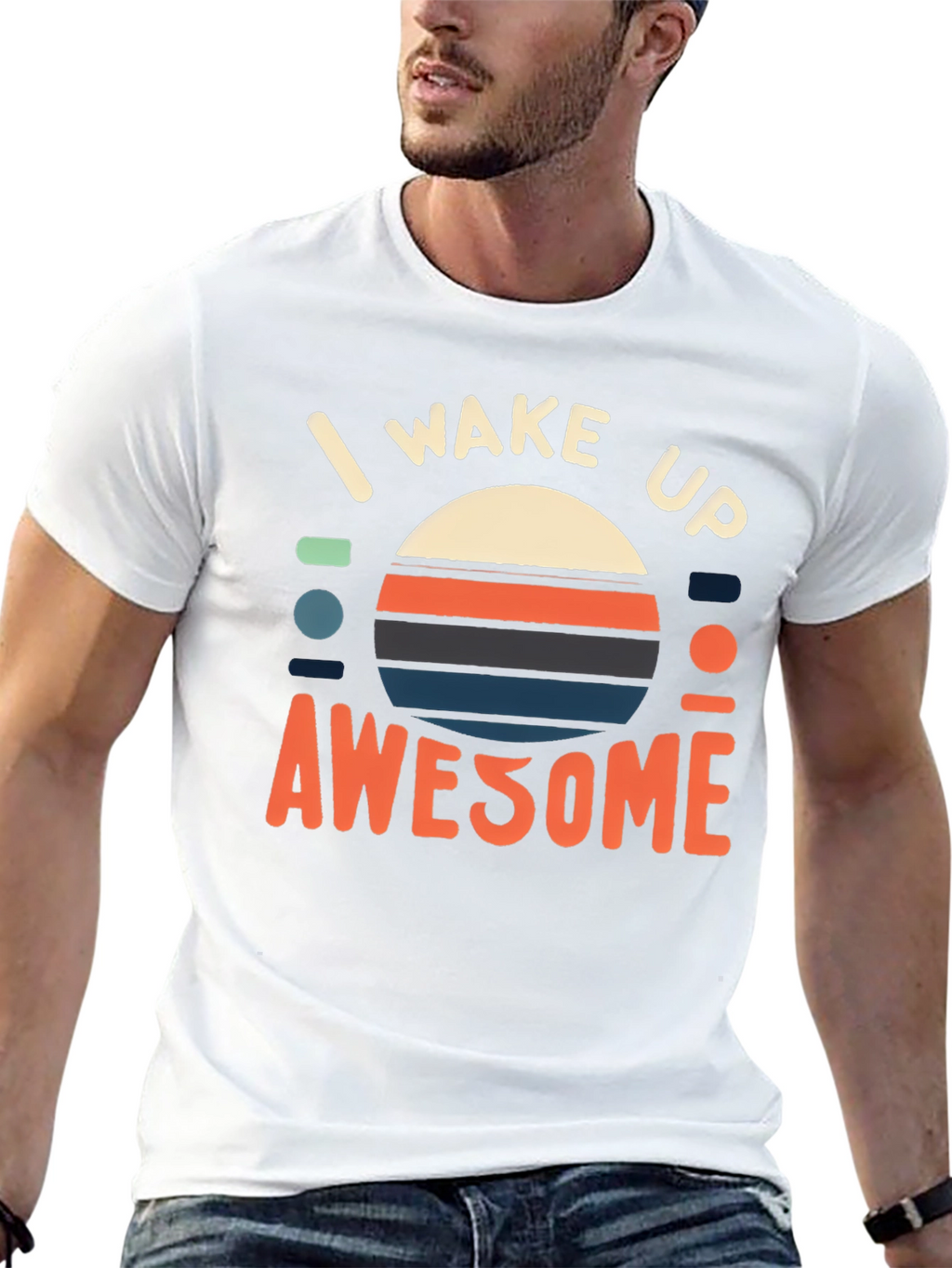 I Wake Up Awesome Graphic Tee