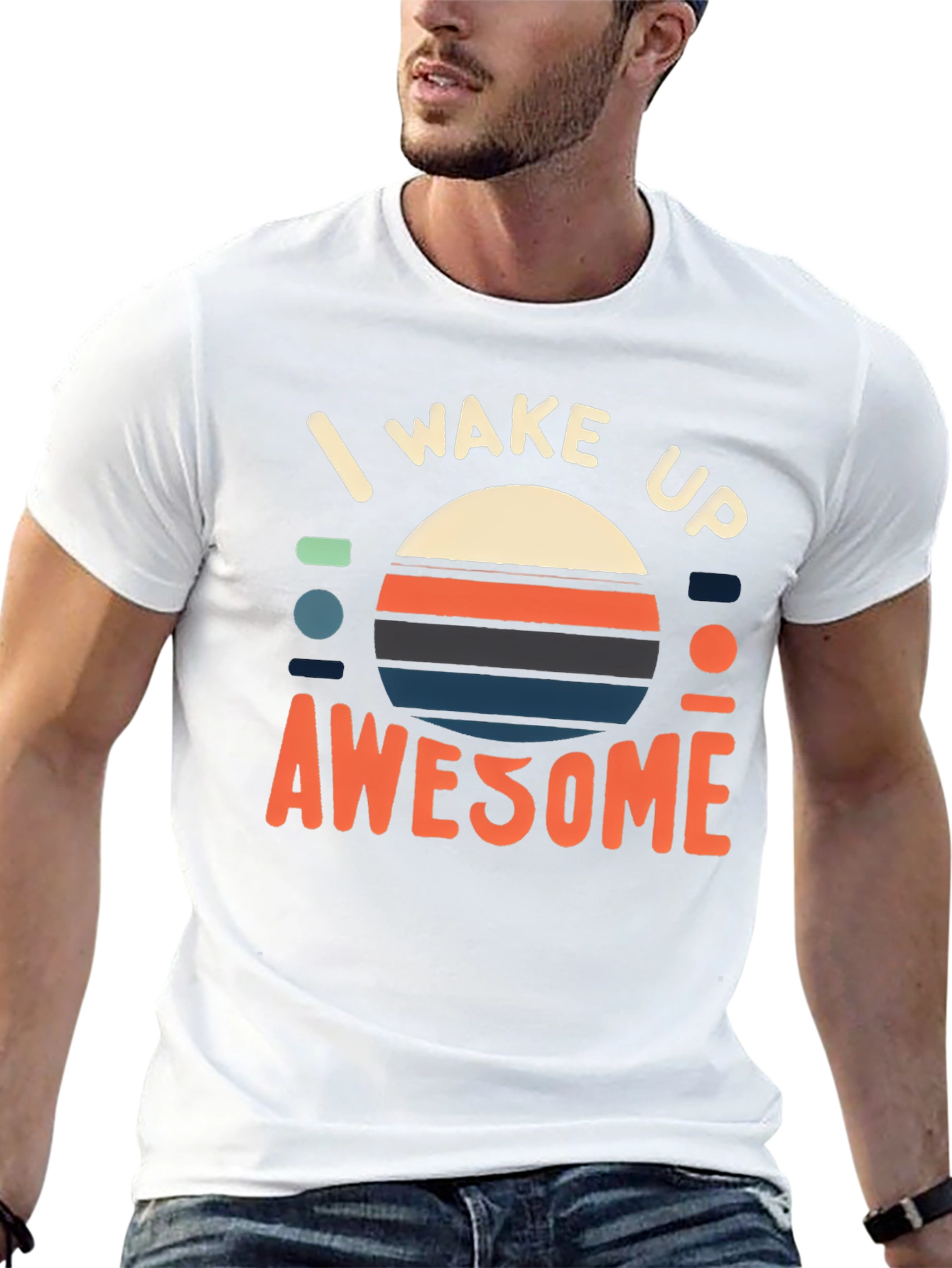 I Wake Up Awesome Graphic Tee