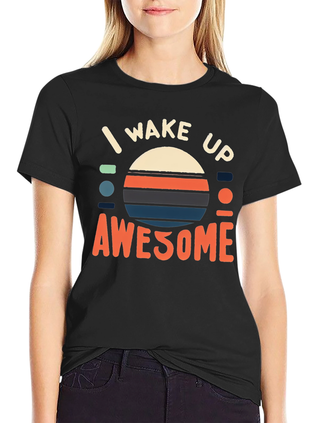 I Wake Up Awesome Graphic Tee