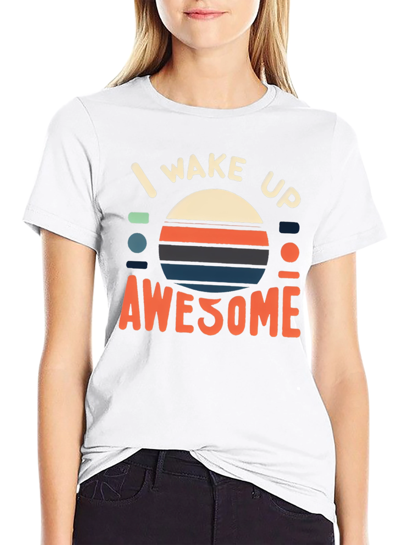 I Wake Up Awesome Graphic Tee