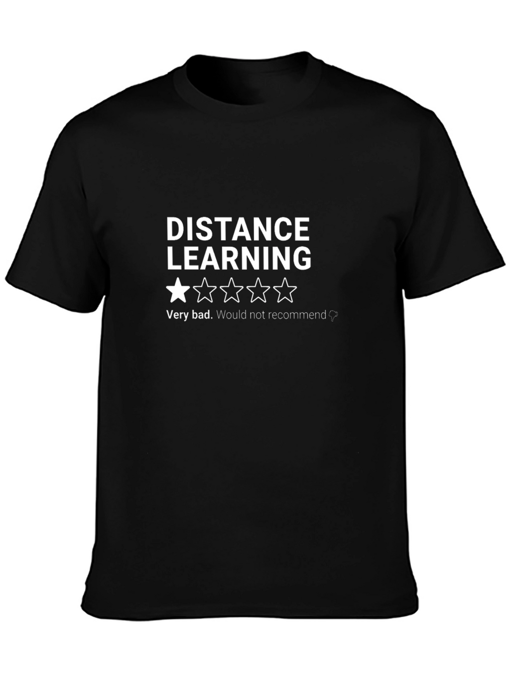 Distance Learning Review T-Shirt - Funny Novelty Tee