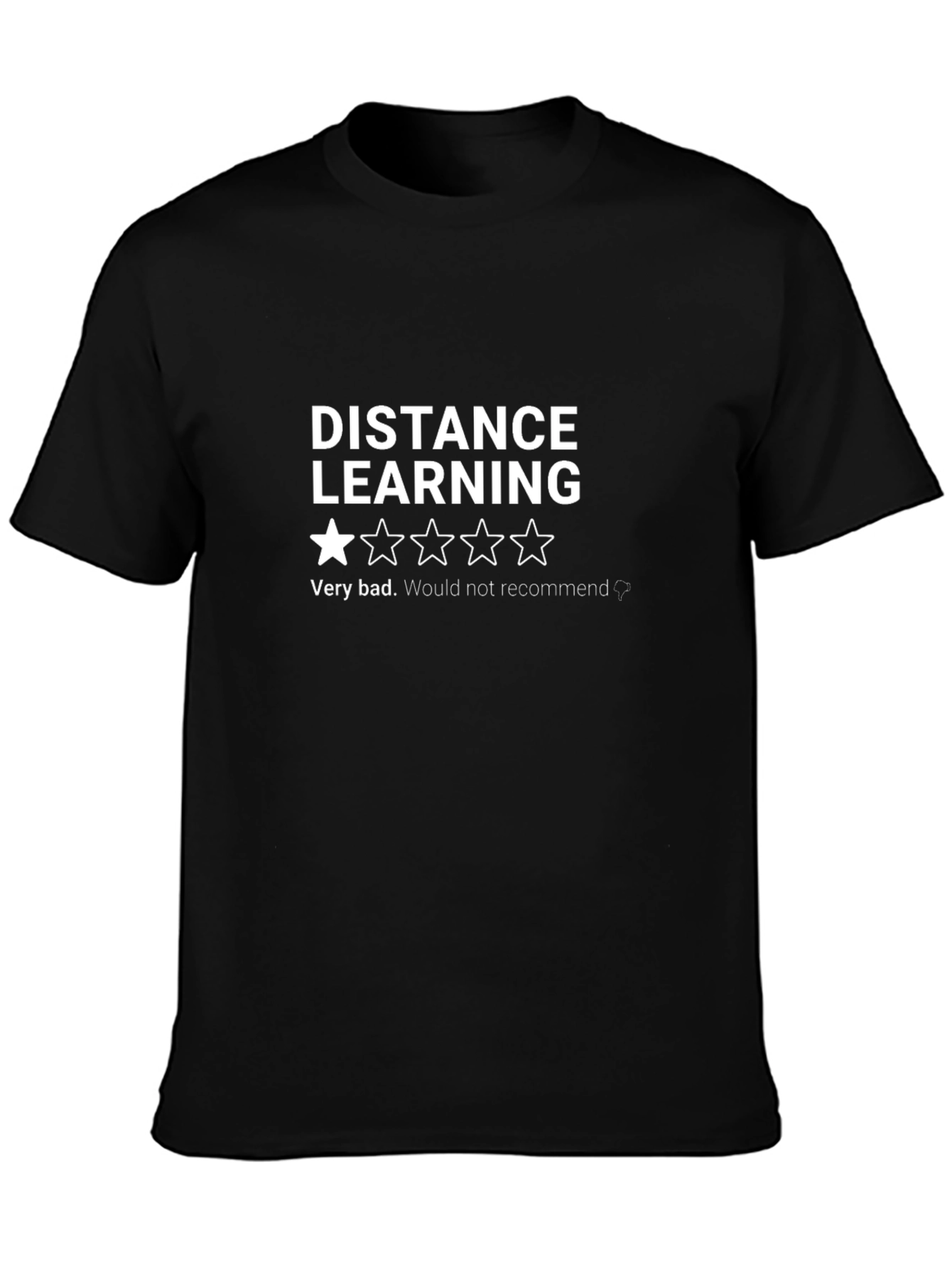 Distance Learning Review T-Shirt - Funny Novelty Tee