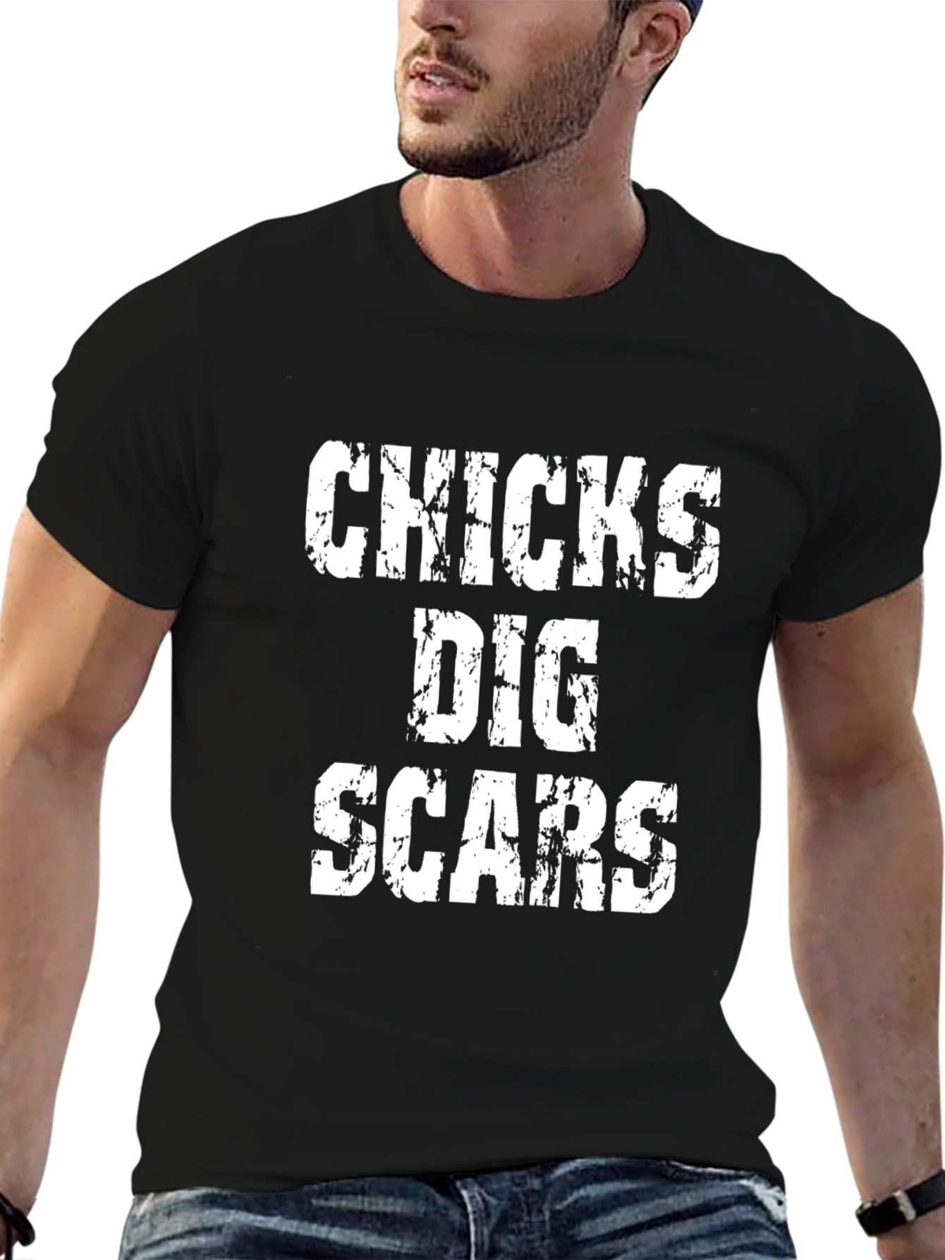 Chicks Dig Scars Graphic T-Shirt - Bold Statement Tee