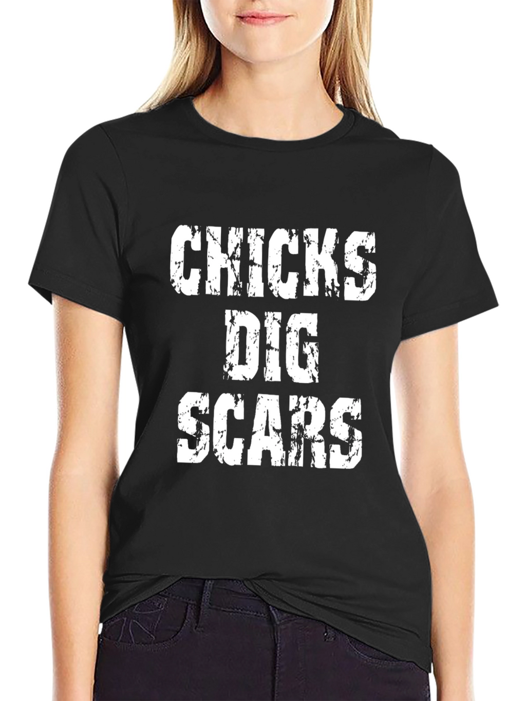 Chicks Dig Scars Graphic T-Shirt - Bold Statement Tee