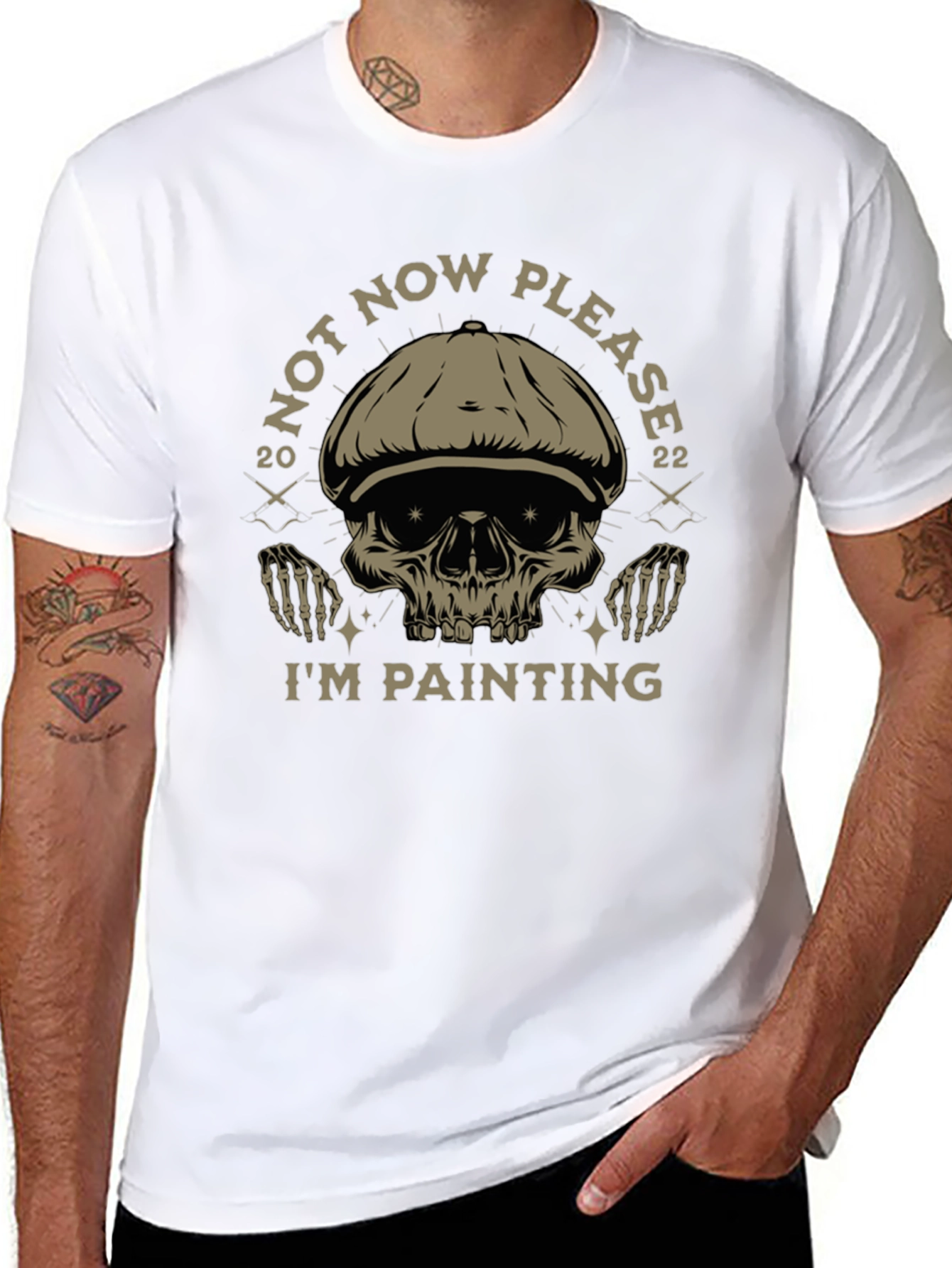 Not Now Please Painting T-Shirt