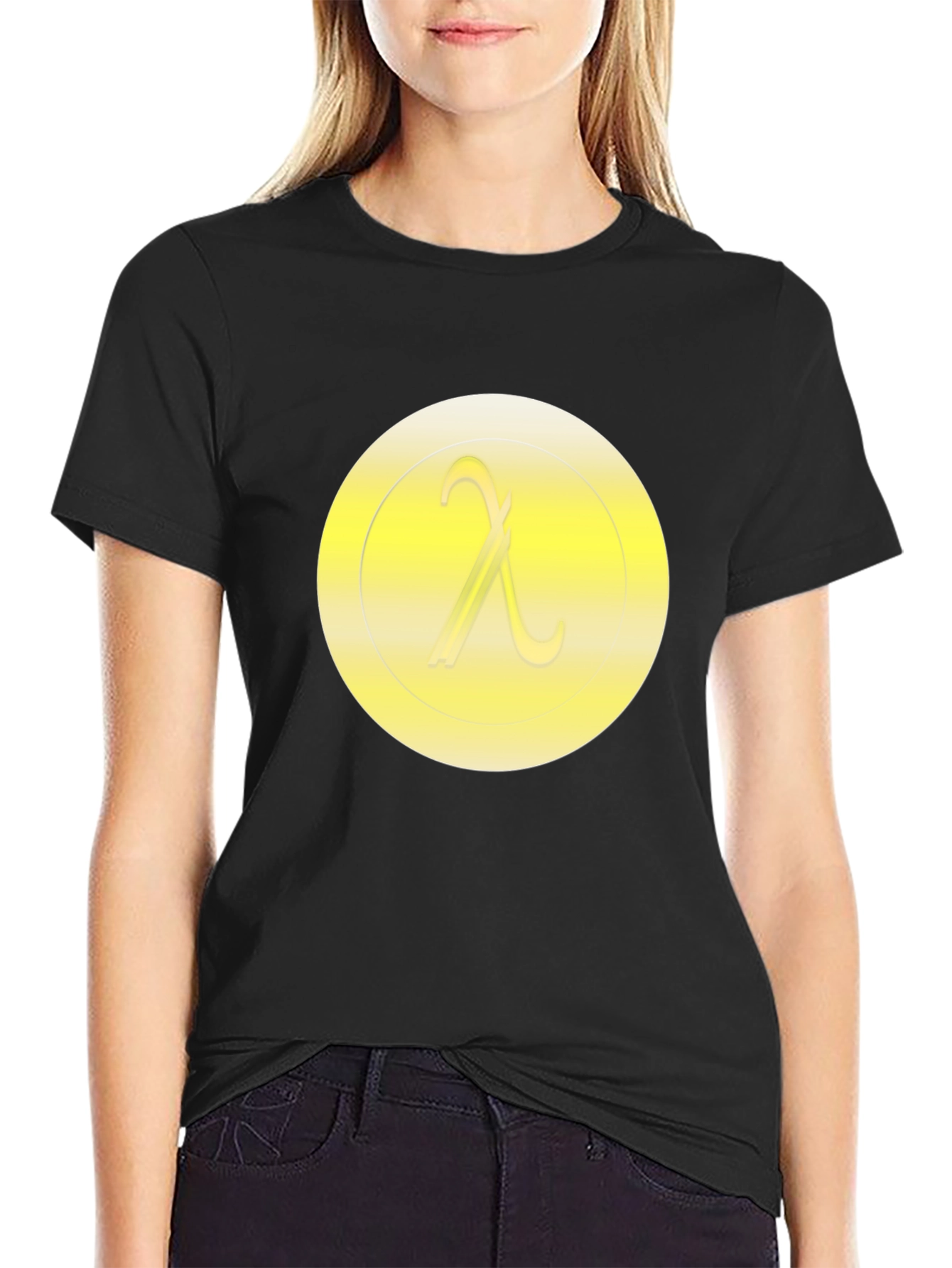 Lambda Symbol T-Shirt - Minimalist Design