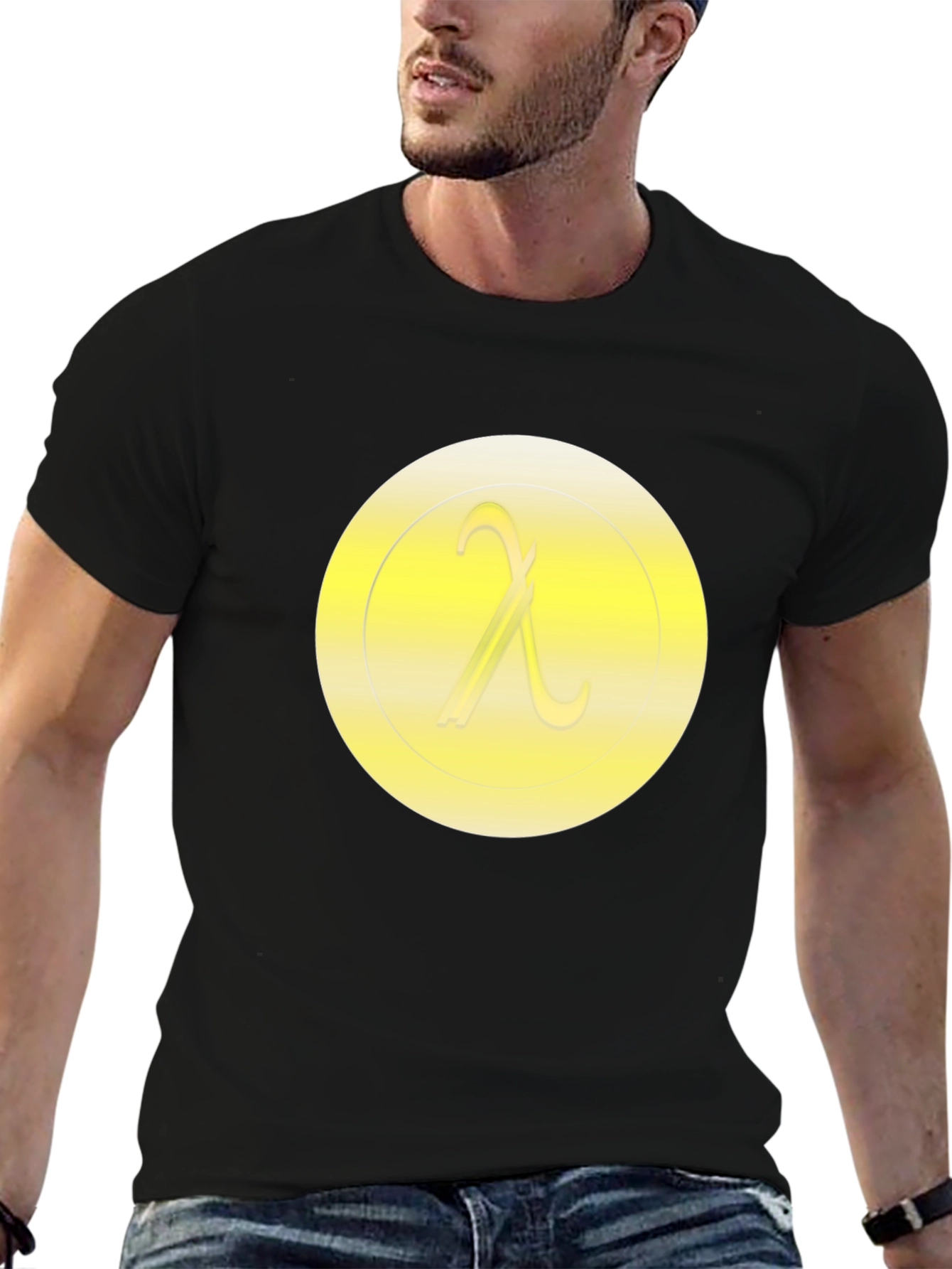 Lambda Symbol T-Shirt - Minimalist Design