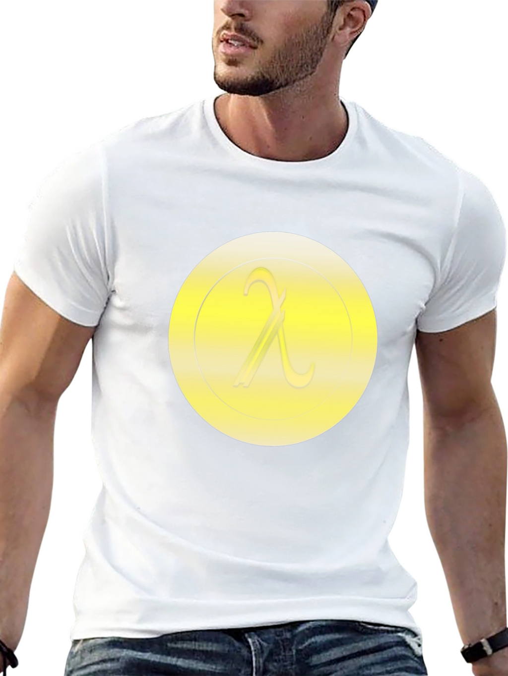 Lambda Symbol T-Shirt - Minimalist Design