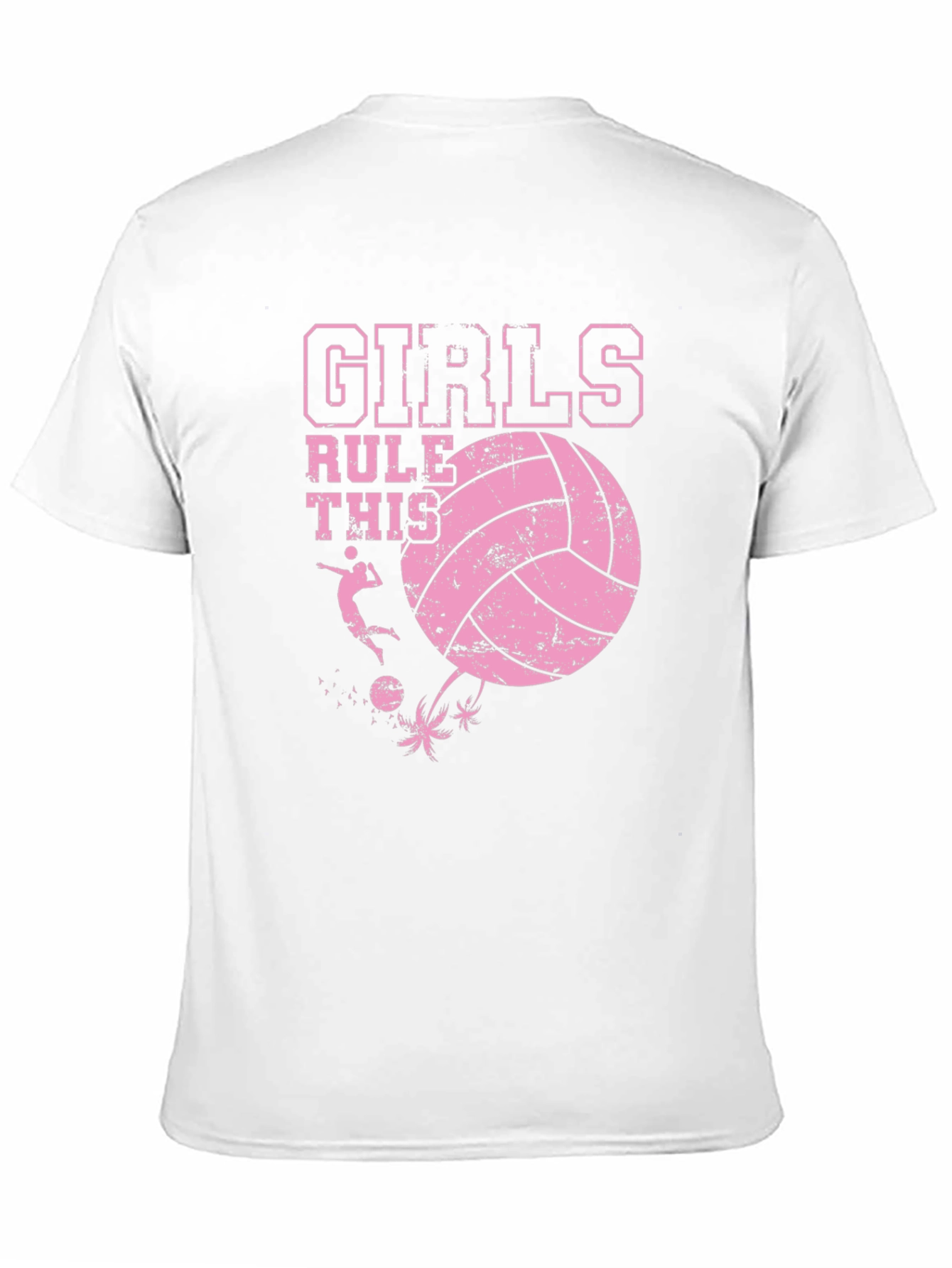 Girls Rule This Volleyball Graphic T-Shirt