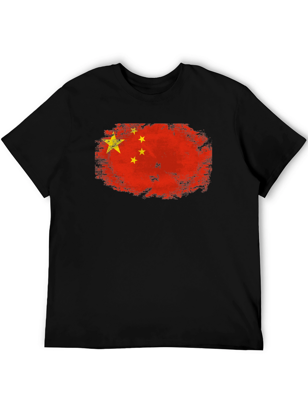 China Flag T-Shirt - Distressed Design
