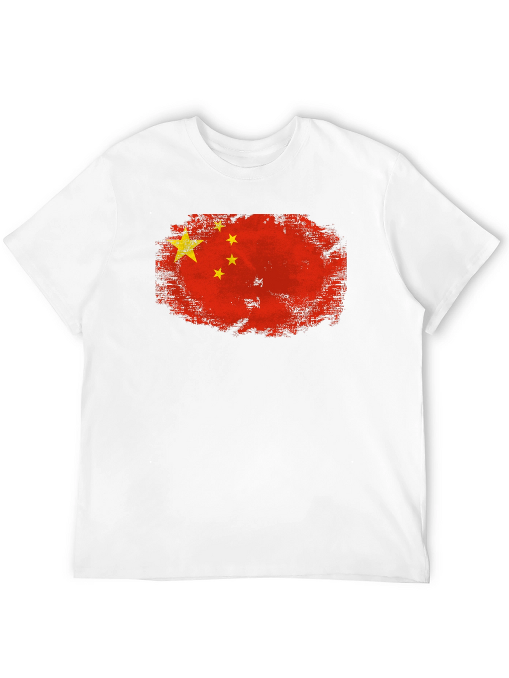 China Flag T-Shirt - Distressed Design