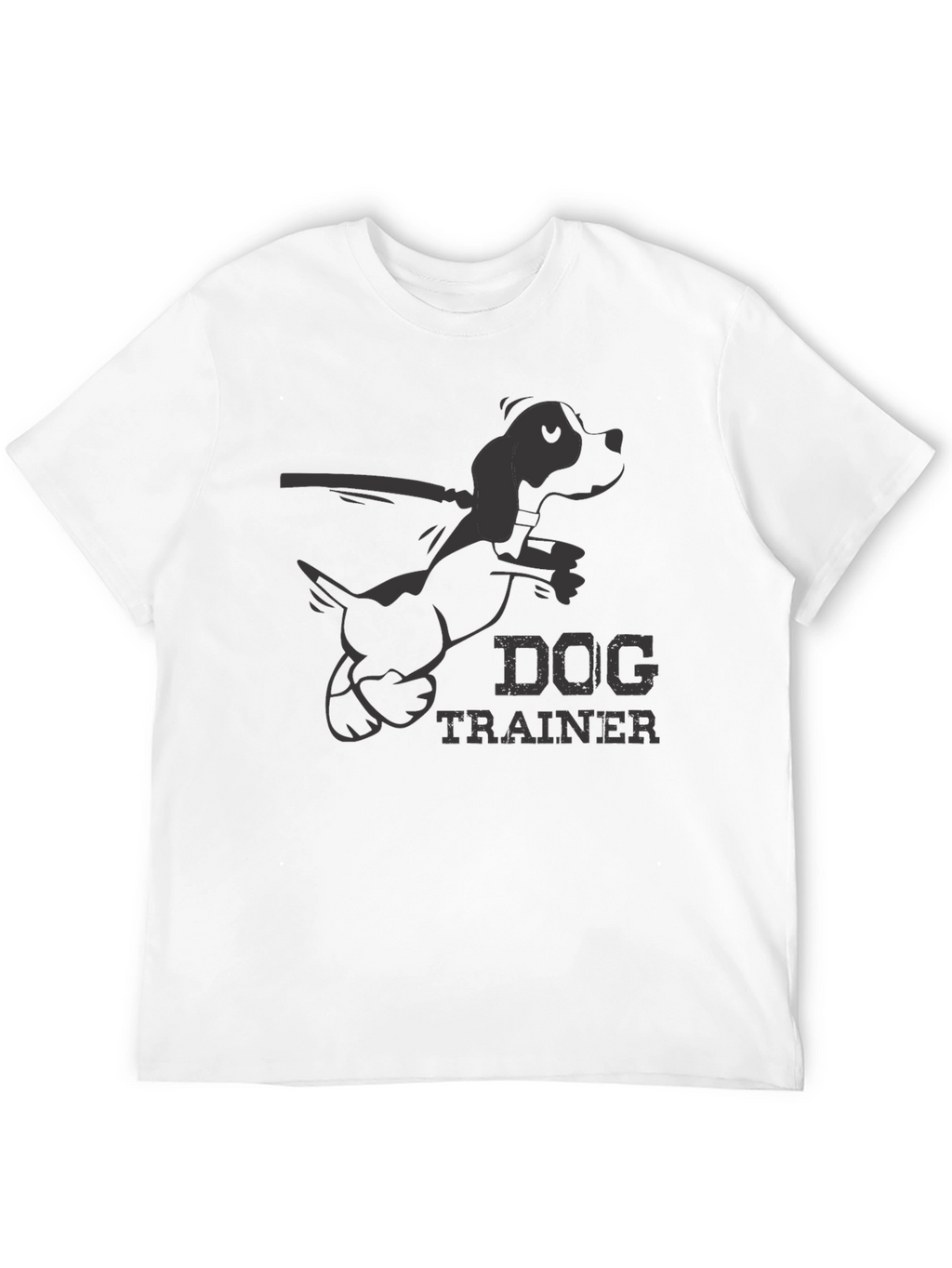 Dog Trainer Graphic T-Shirt - Black