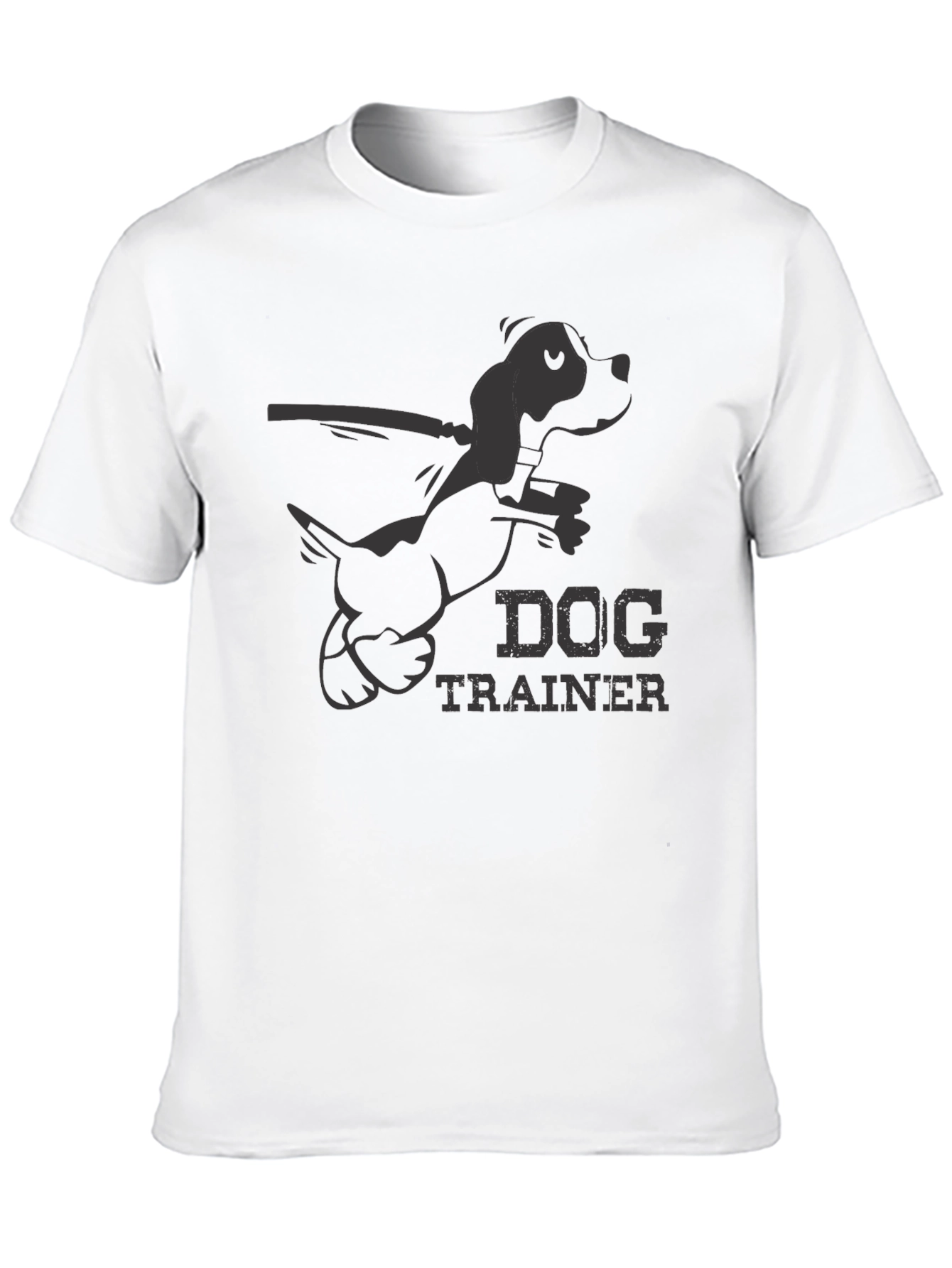 Dog Trainer Graphic T-Shirt - Black