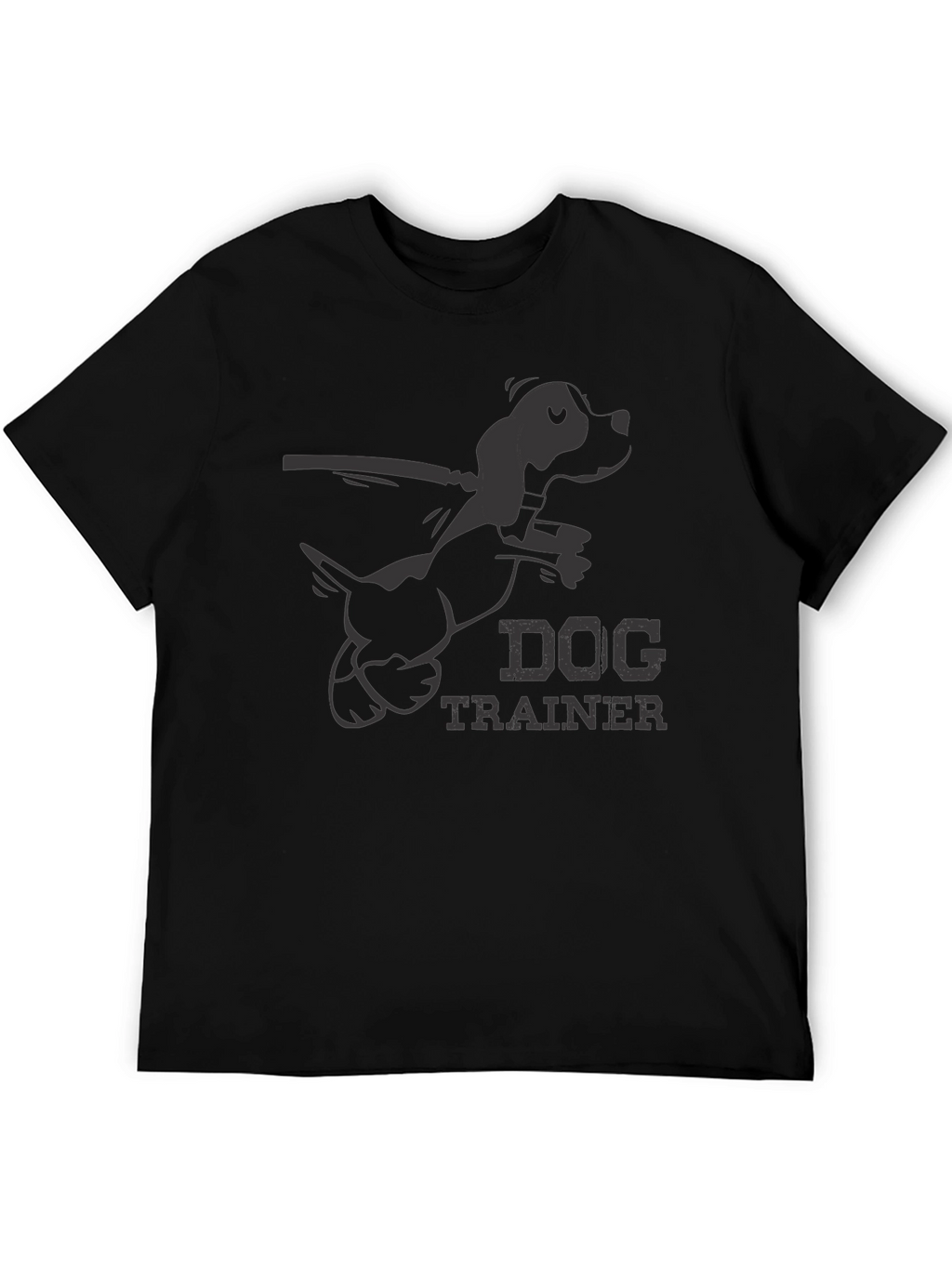 Dog Trainer Graphic T-Shirt - Black