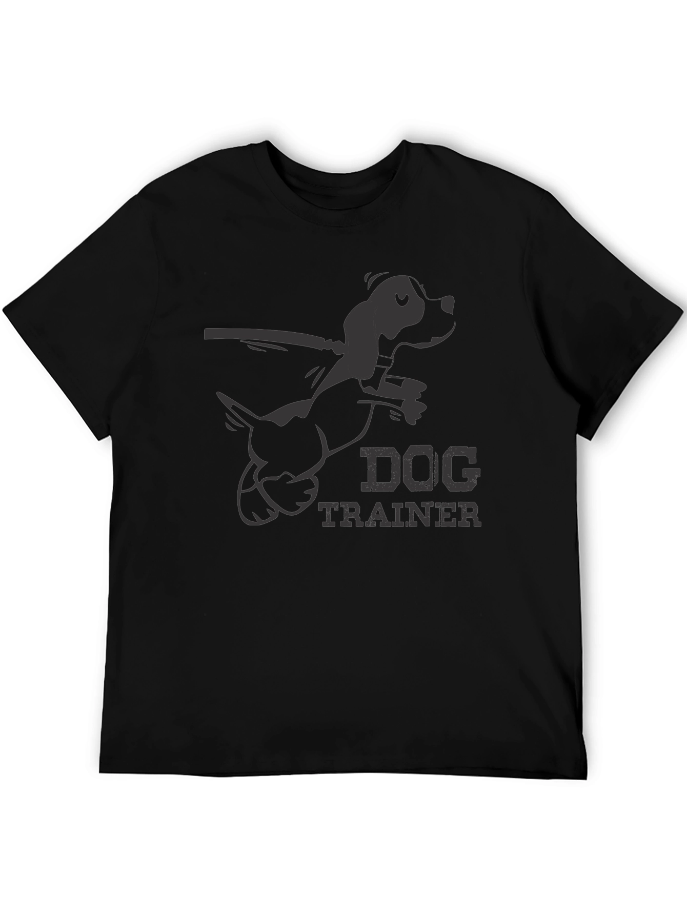 Dog Trainer Graphic T-Shirt - Black