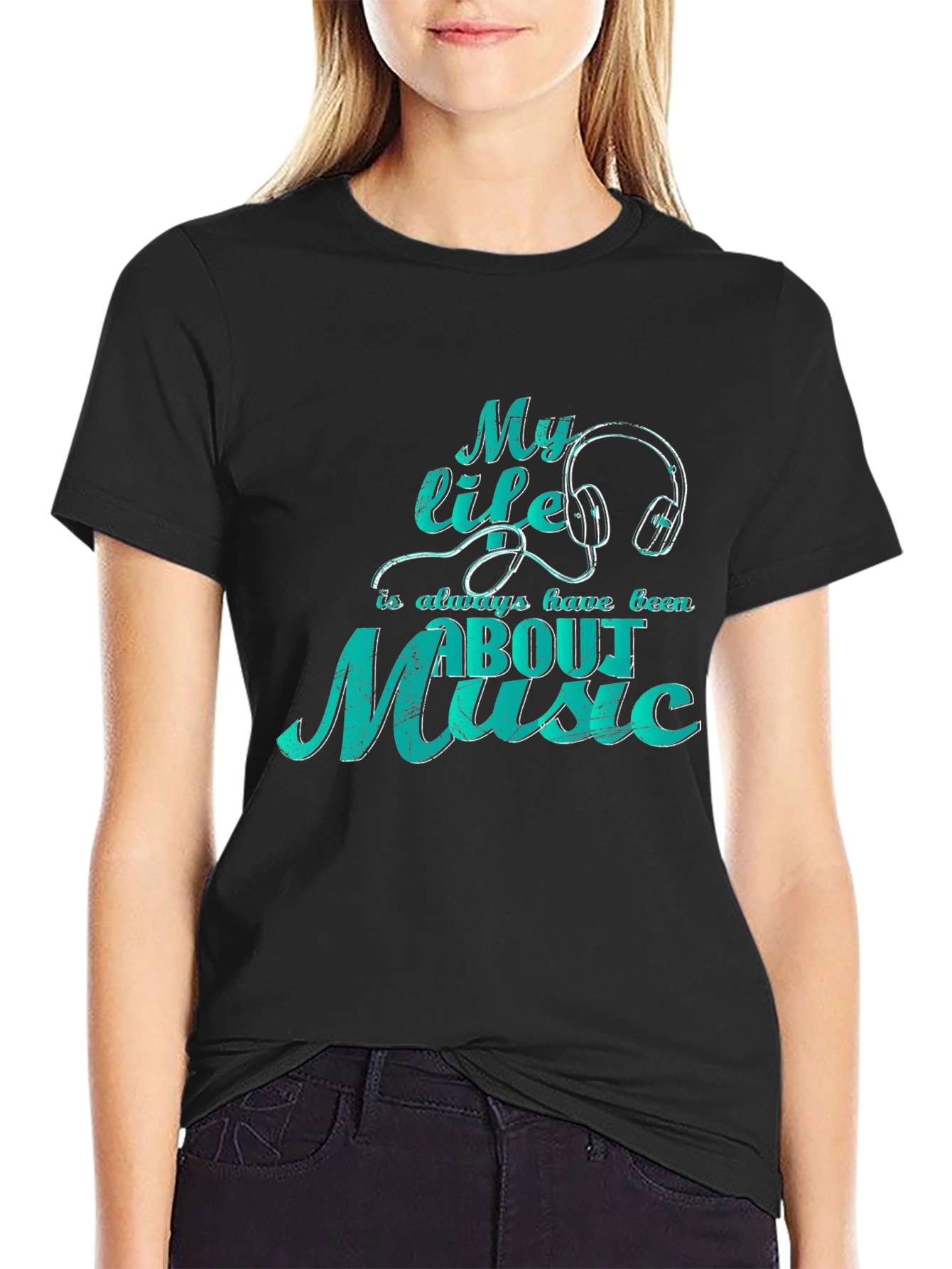 Music Lover T-Shirt - My Life is About Music Tee