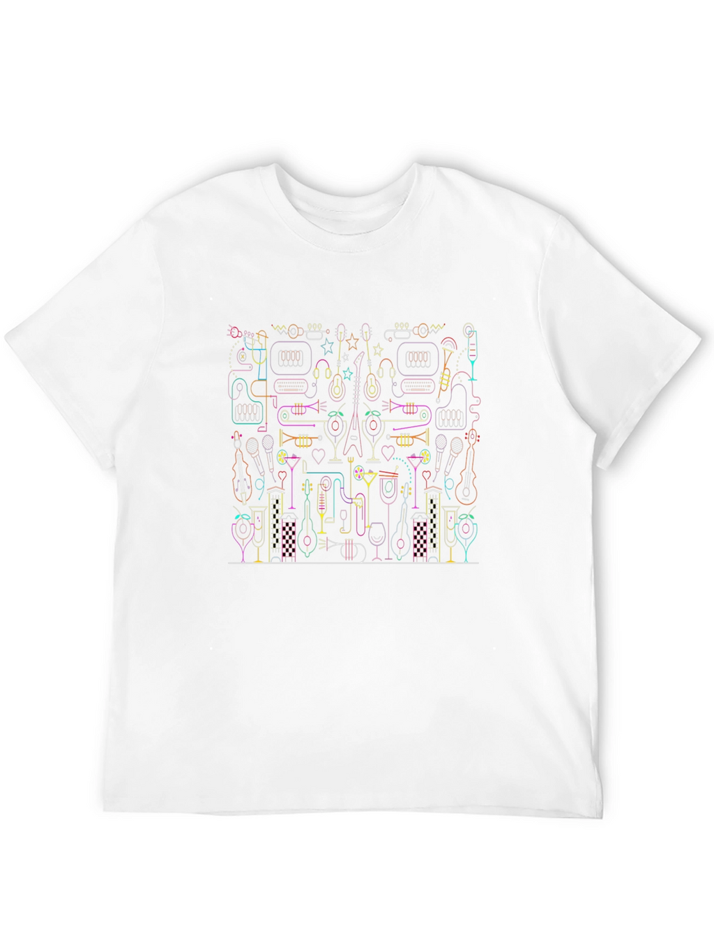 Music Lovers Graphic Print T-Shirt