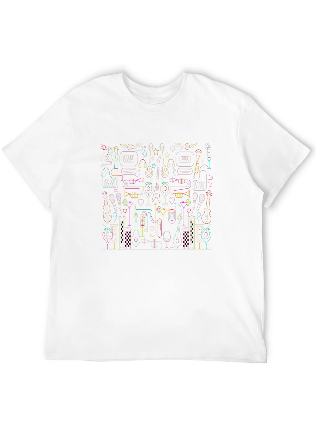 Music Lovers Graphic Print T-Shirt