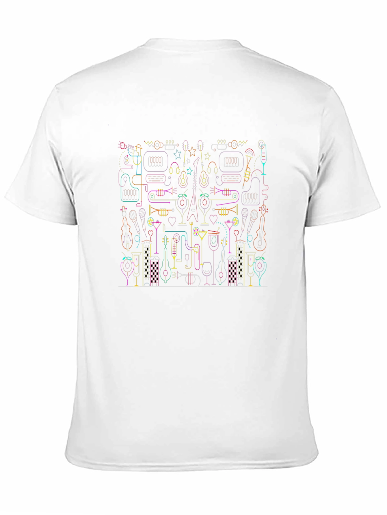 Music Lovers Graphic Print T-Shirt