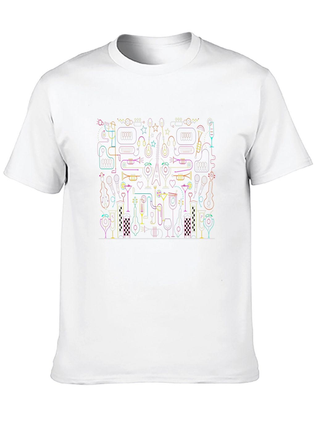 Music Lovers Graphic Print T-Shirt