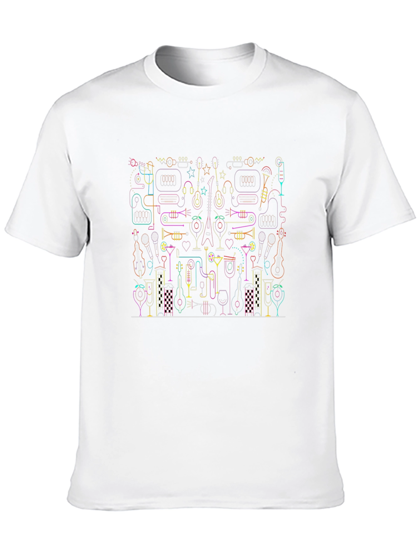 Music Lovers Graphic Print T-Shirt
