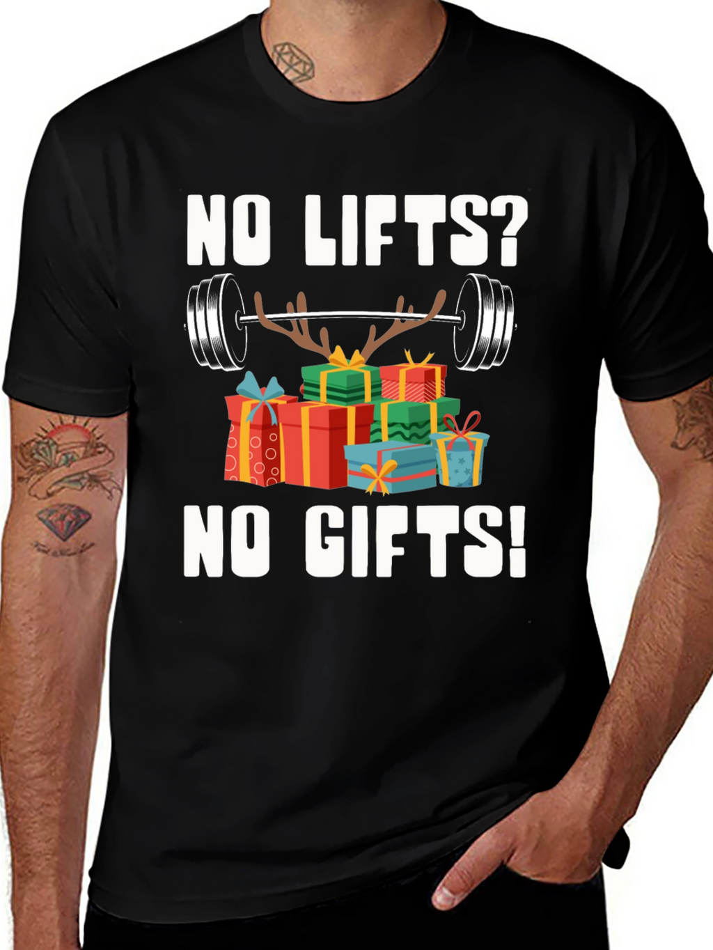 Funny Christmas Workout Gift T-Shirt