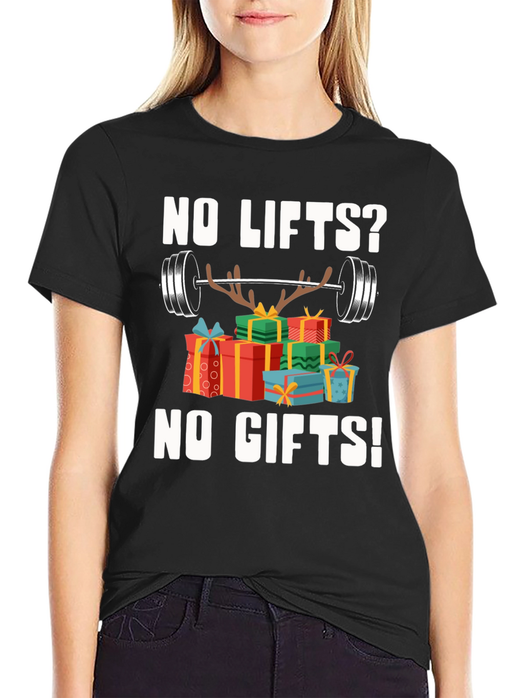 Funny Christmas Workout Gift T-Shirt