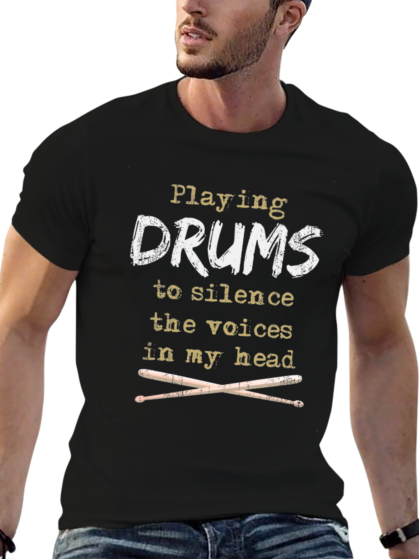 Drummer T-Shirt - Silence the Voices