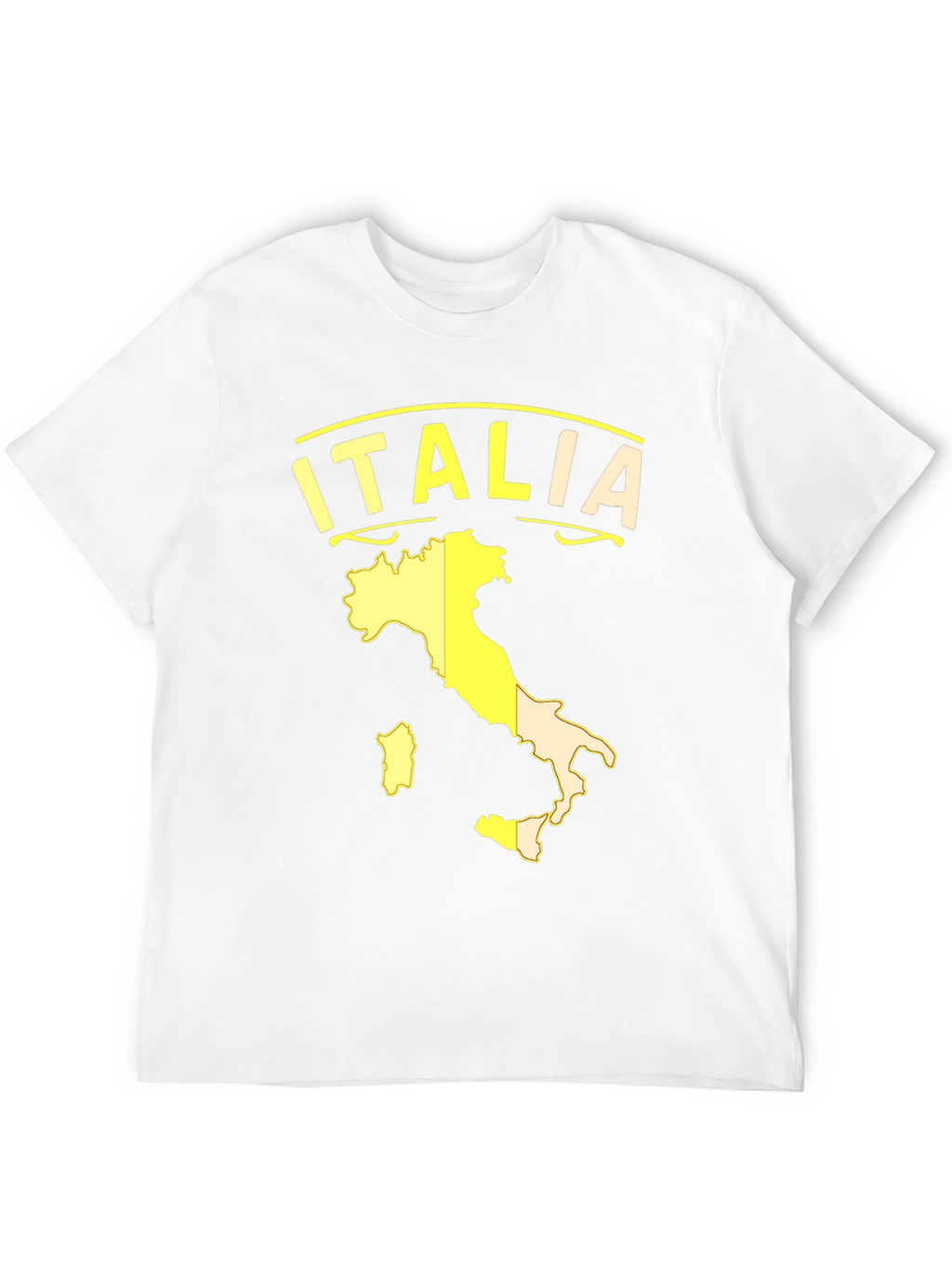 Italia Map Graphic Tee - Black Cotton T-Shirt