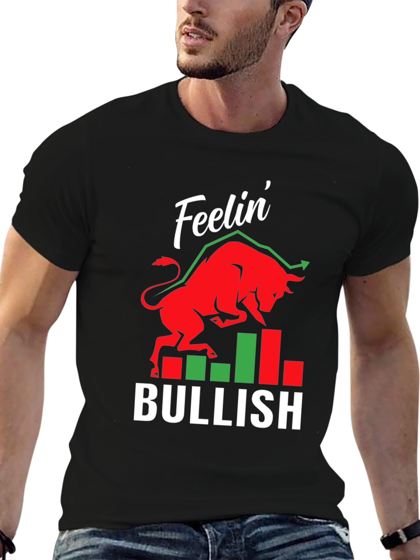 Feelin Bullish T-Shirt Stock Market Trader Tee