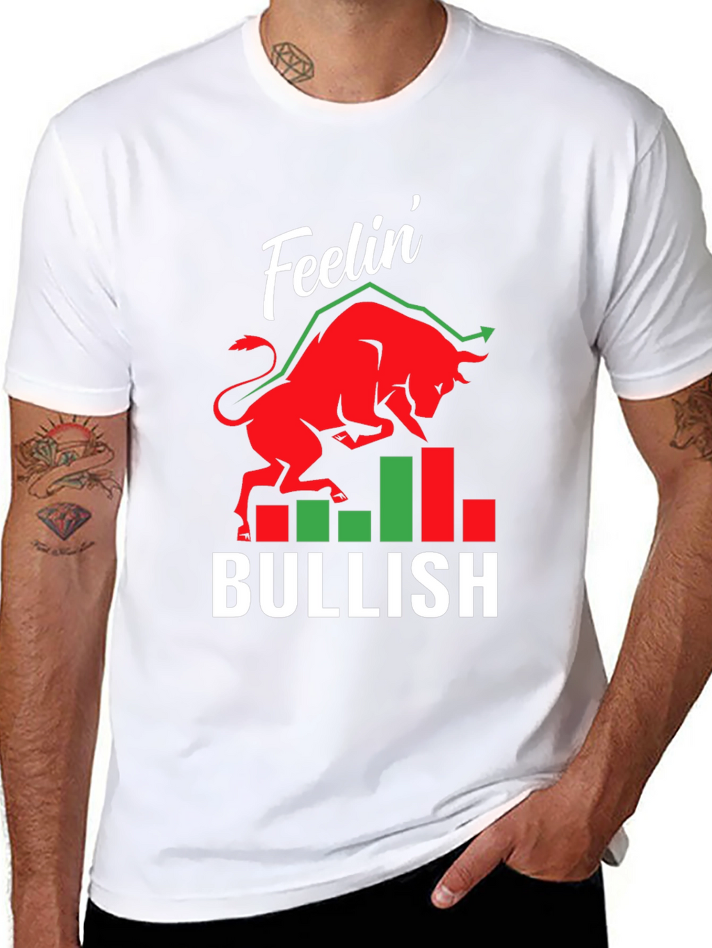 Feelin Bullish T-Shirt Stock Market Trader Tee