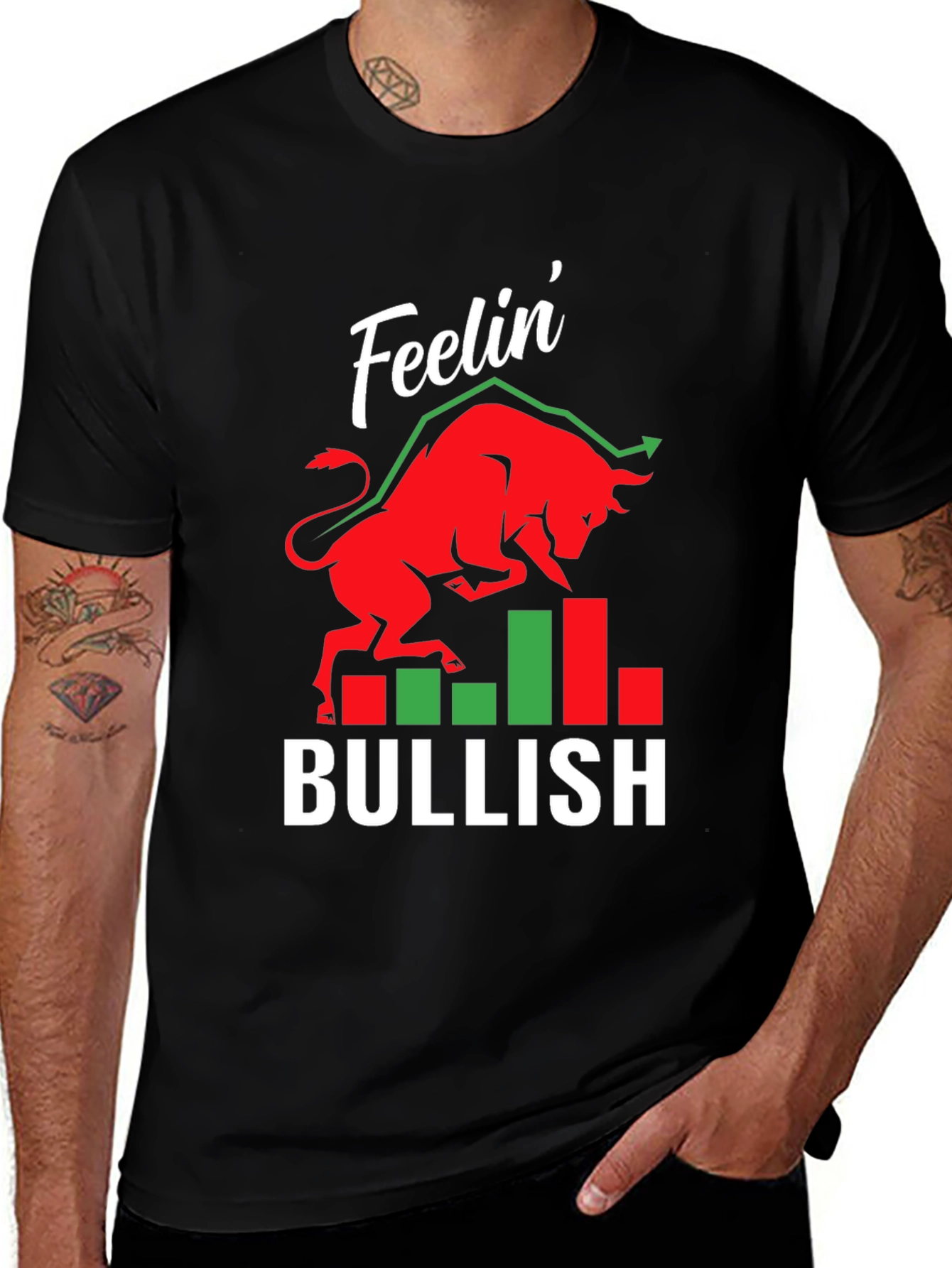 Feelin Bullish T-Shirt Stock Market Trader Tee