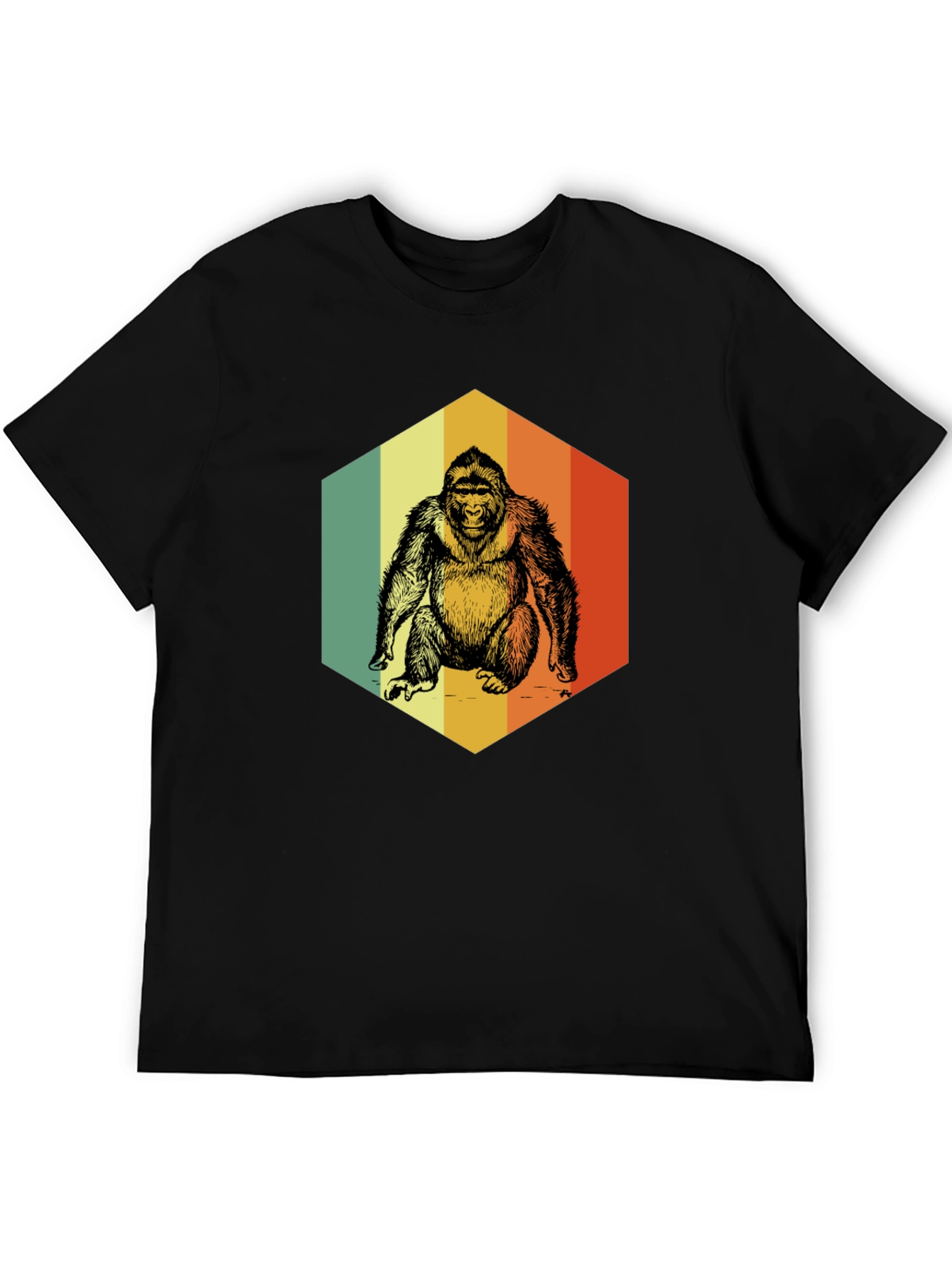 Retro Gorilla Graphic T-Shirt - Vintage Style