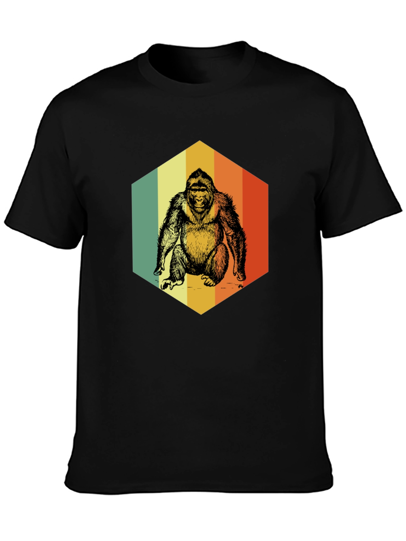 Retro Gorilla Graphic T-Shirt - Vintage Style