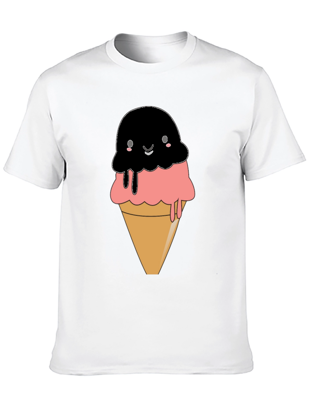 Cute Kawaii Ice Cream Cone Graphic Tee
