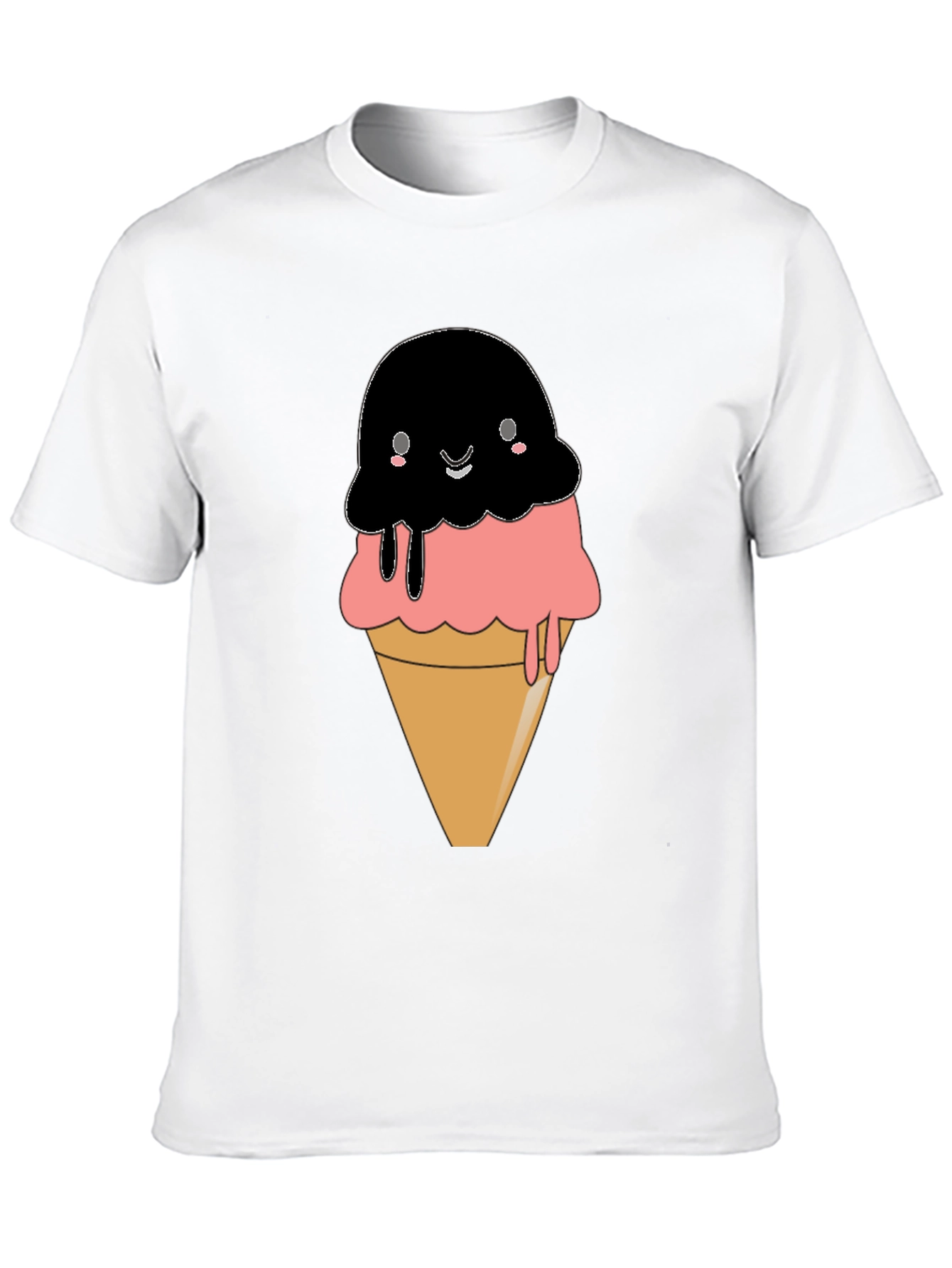 Cute Kawaii Ice Cream Cone Graphic Tee