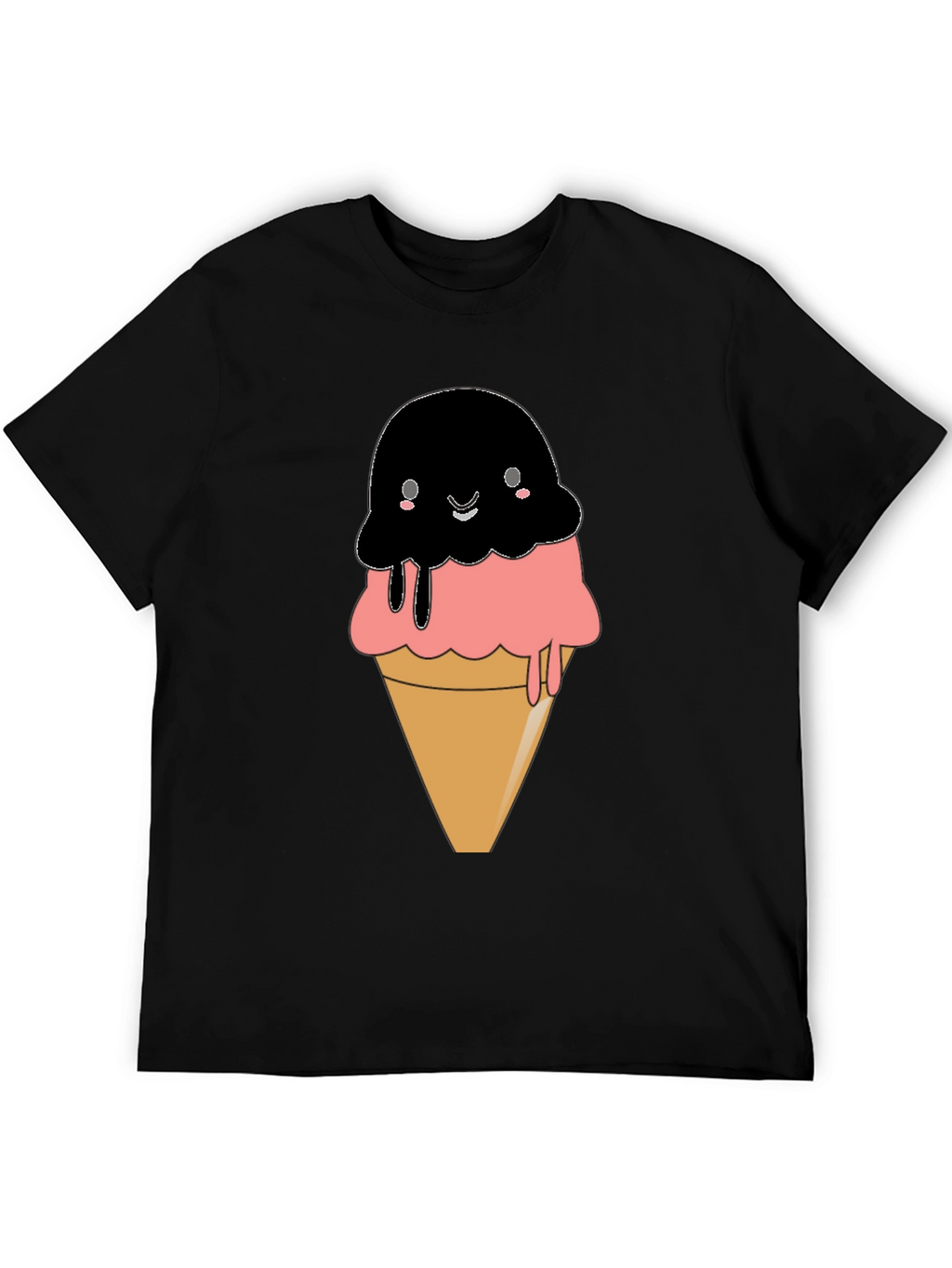 Cute Kawaii Ice Cream Cone Graphic Tee